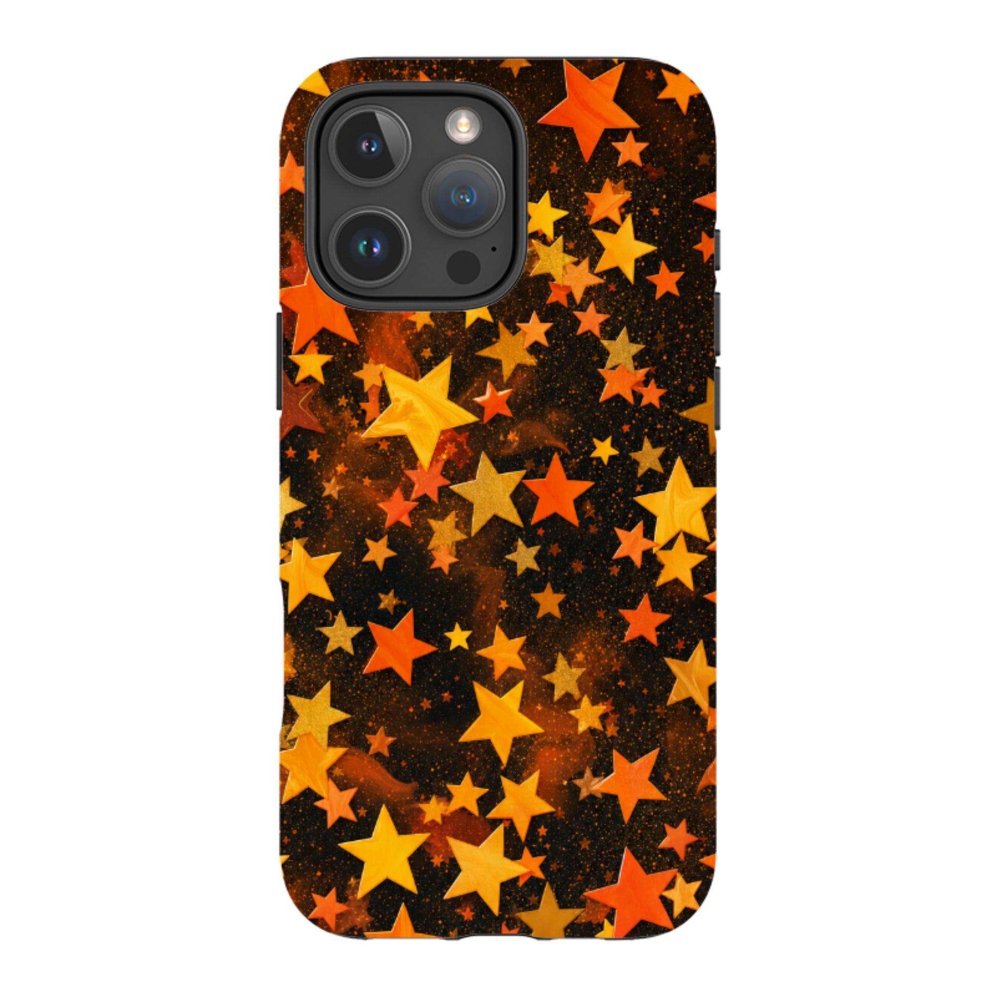 iPhone MagSafe Tough Case - Orange Galaxy Star