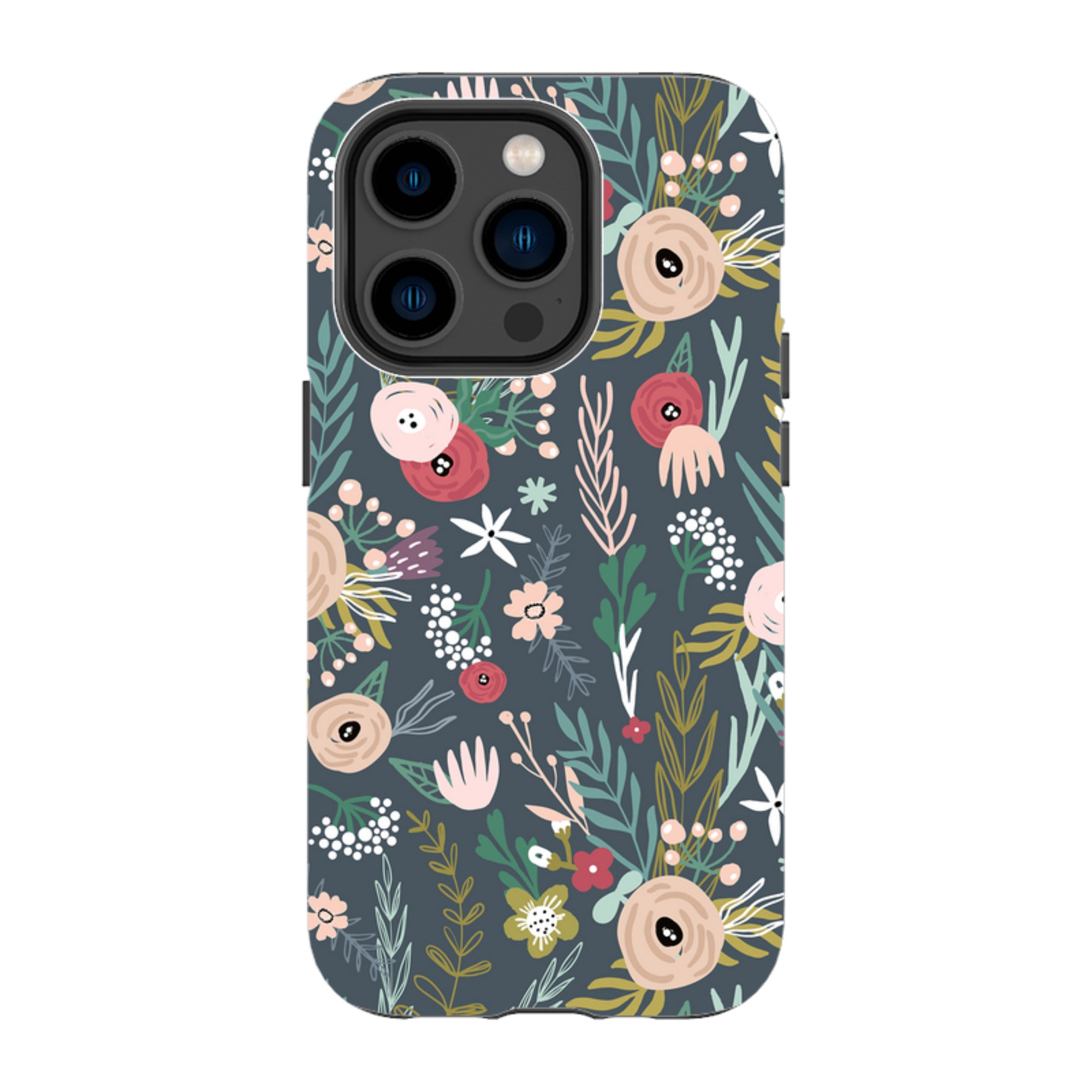 iPhone Tough Case - Winter Scandi Floral
