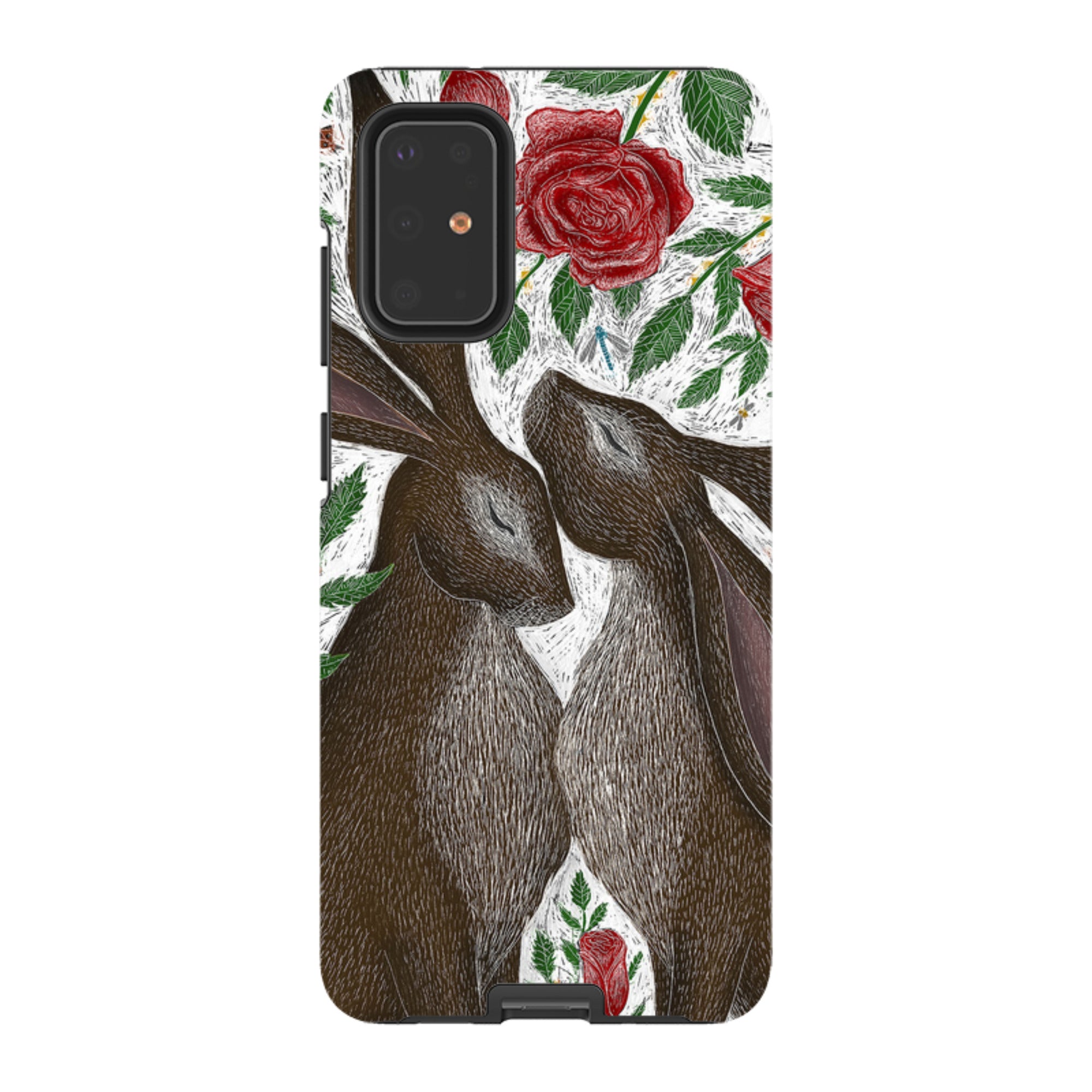 Samsung Tough Case - Hares And Red Roses By Catherine Rowe