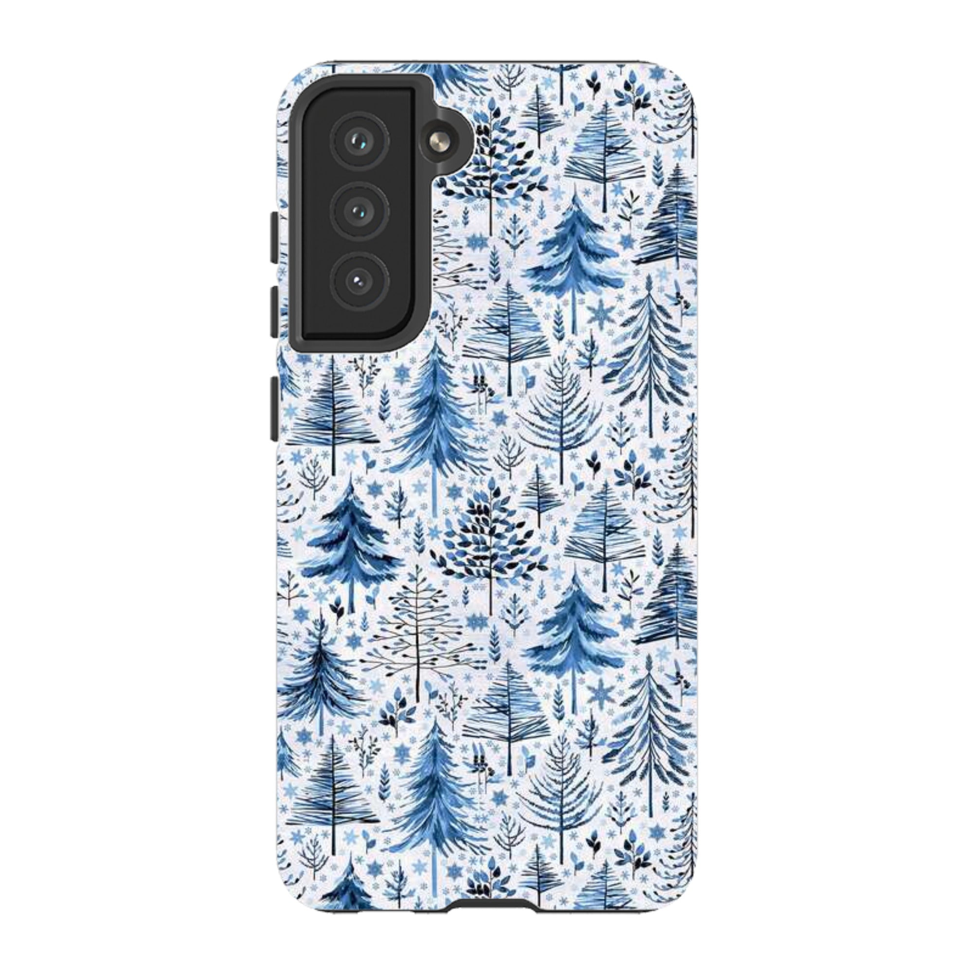 Samsung Tough Case - Blue Xmas Trees By Elisabeth Haager