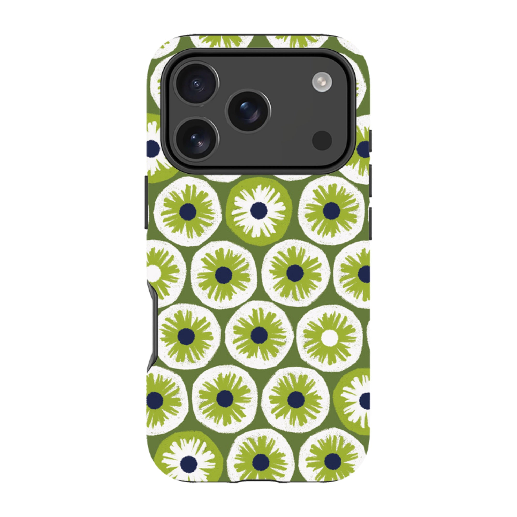 iPhone Tough Case - Penny Flowers Green By Ali Brookes