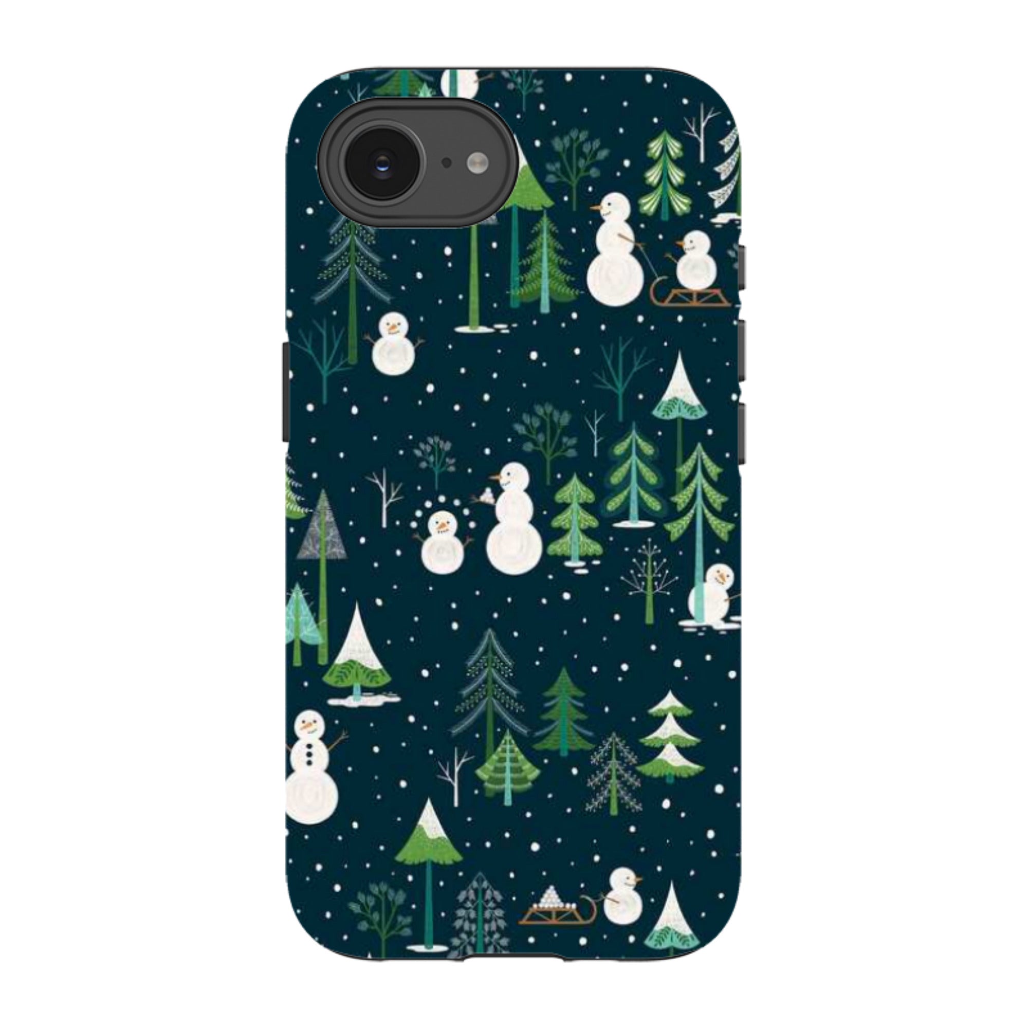 iPhone Tough Case - Snowman Playground By Jenny Zemanek
