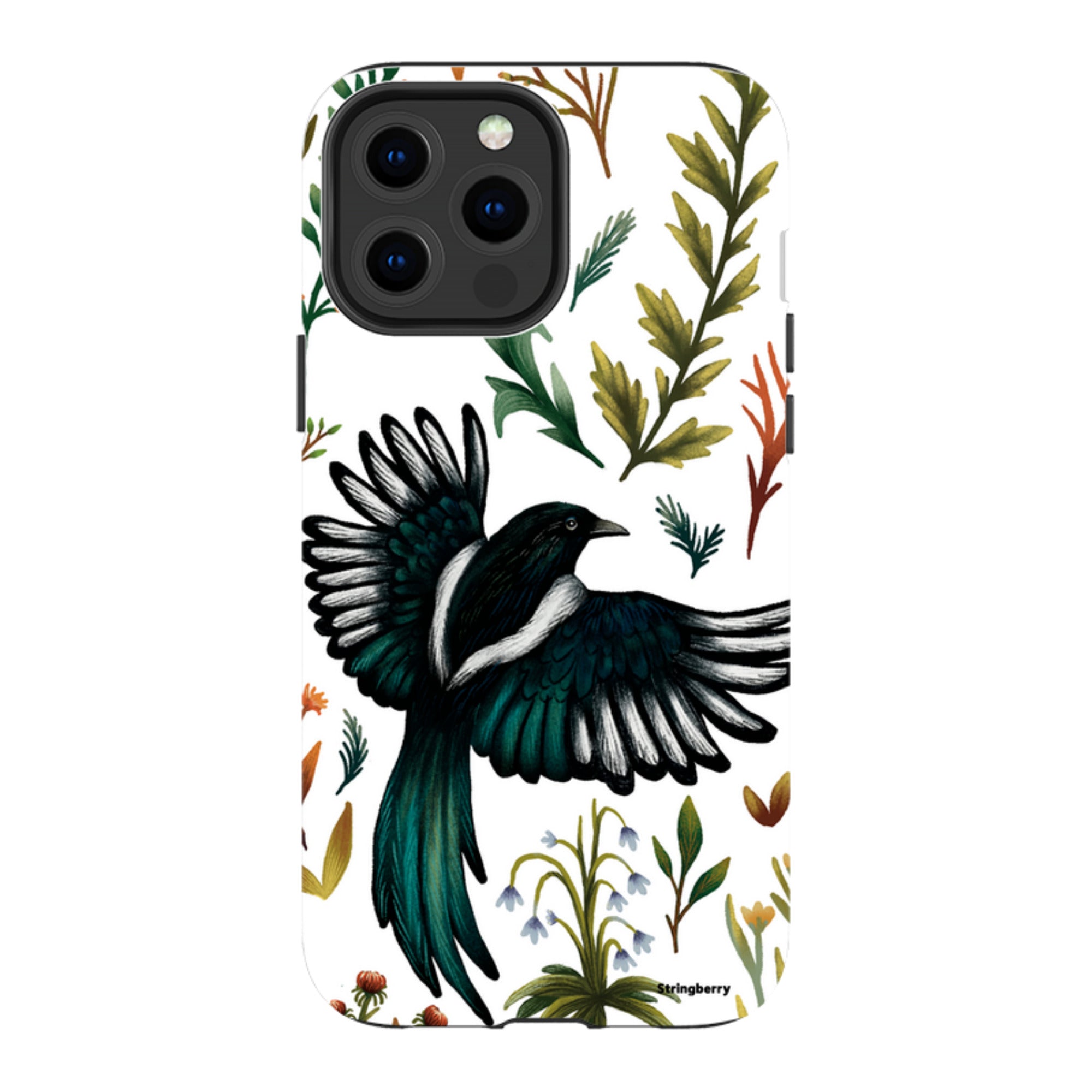 iPhone MagSafe Tough Case - Magpie By Anna Stead