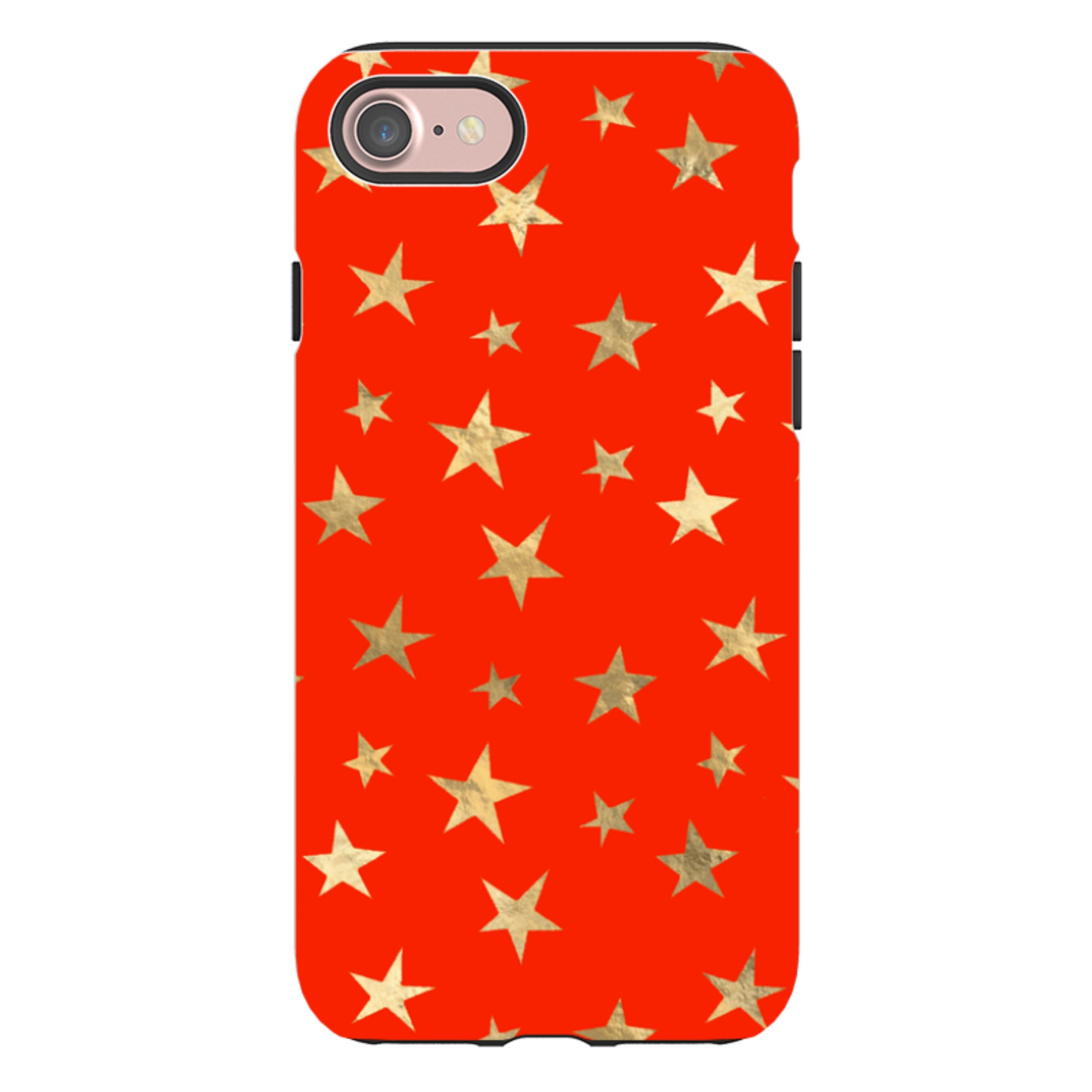 iPhone Tough Case - Red and Gold Stars