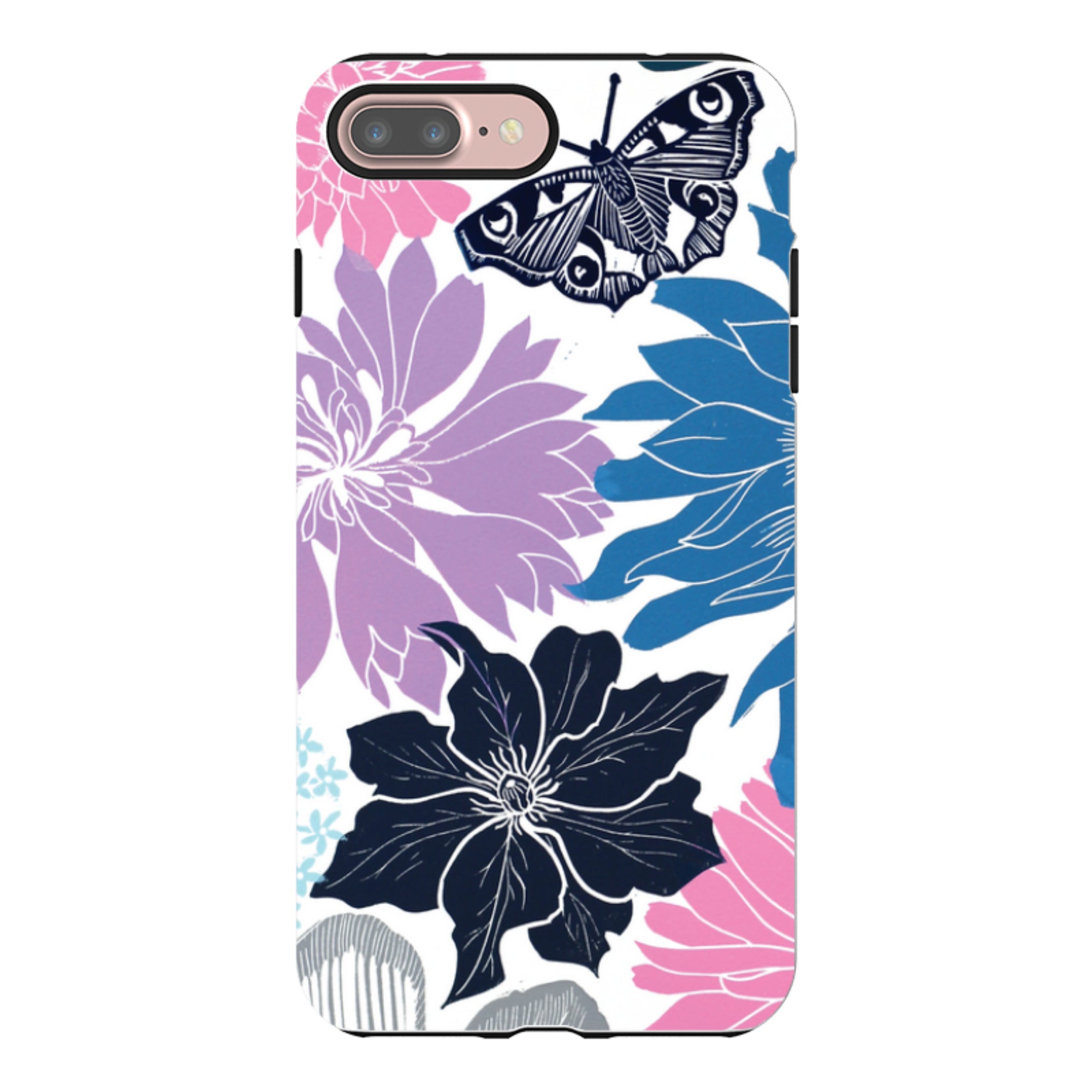 iPhone Tough Case - Cottage Garden Butterfly By Kate Heiss