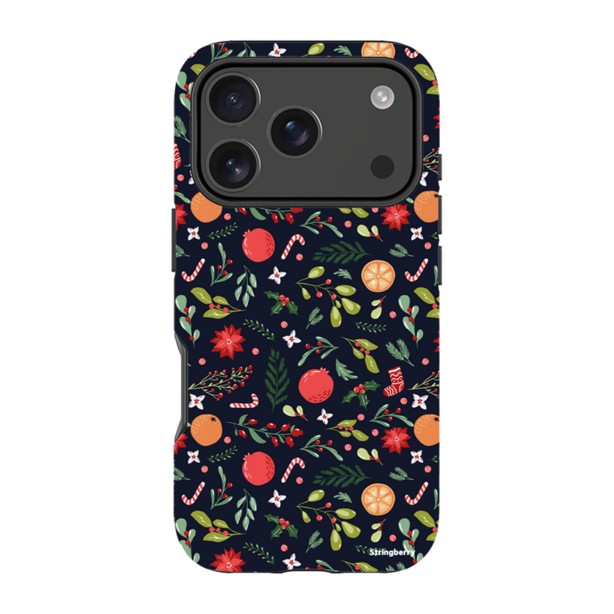 iPhone Tough Case - Oranges and Candy Canes II