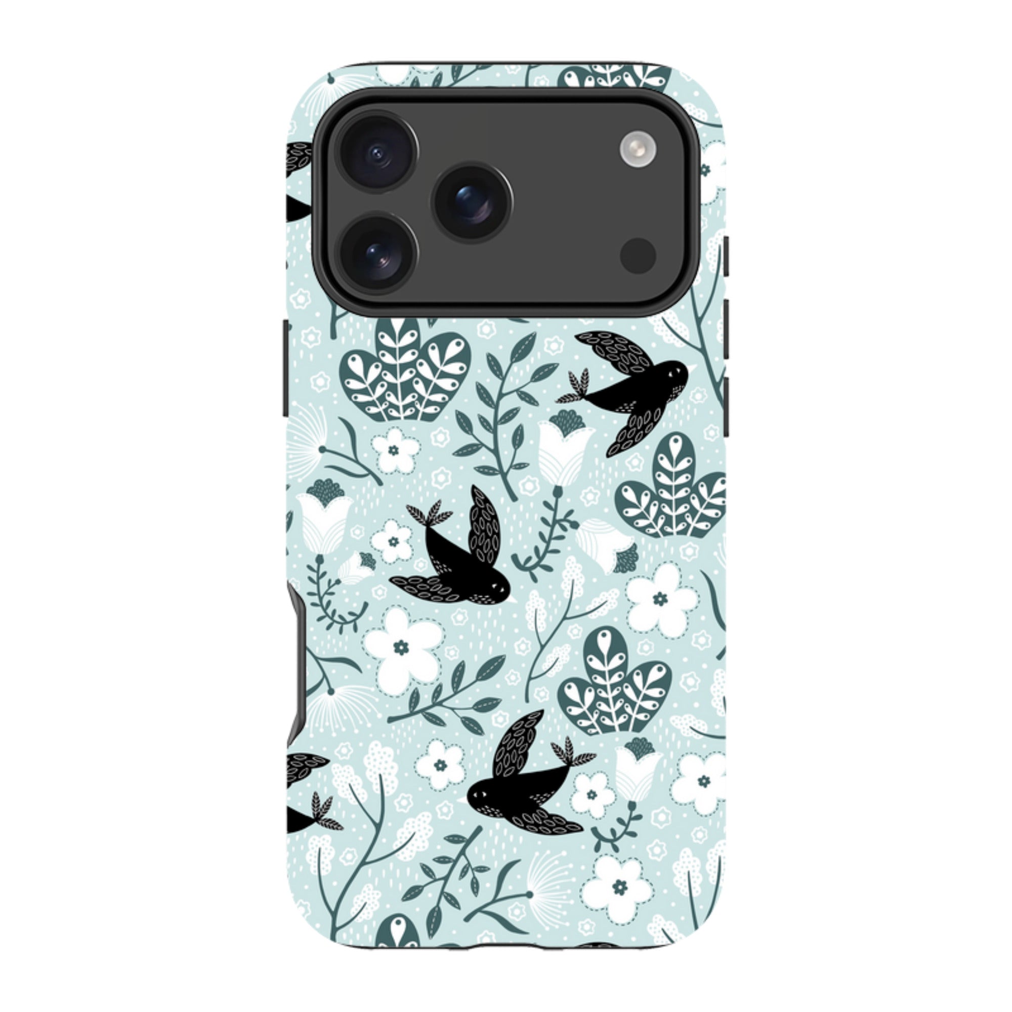 iPhone Tough Case - Black Birds By Suzy Taylor