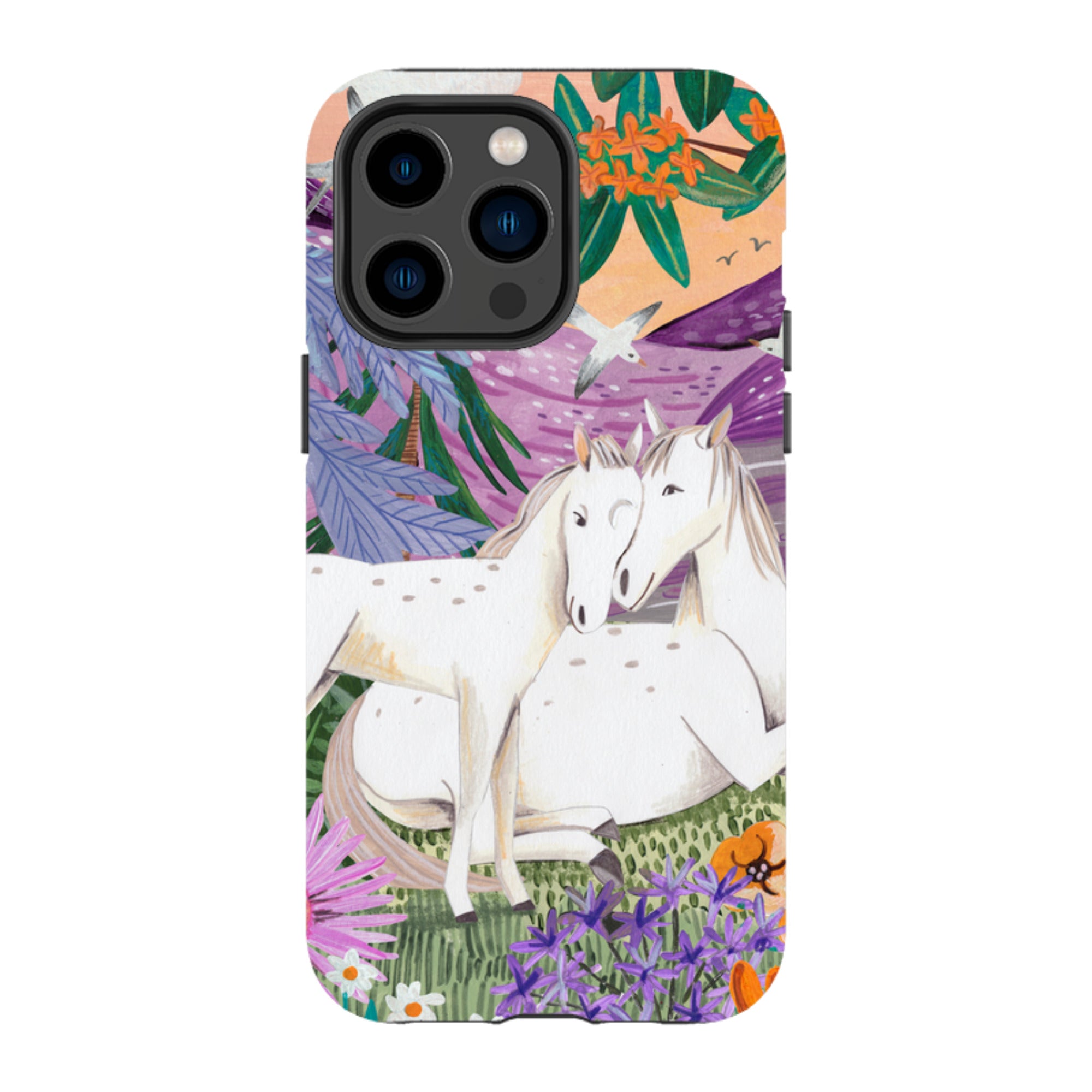 iPhone Tough Case - Horses By Caroline Bonne Muller