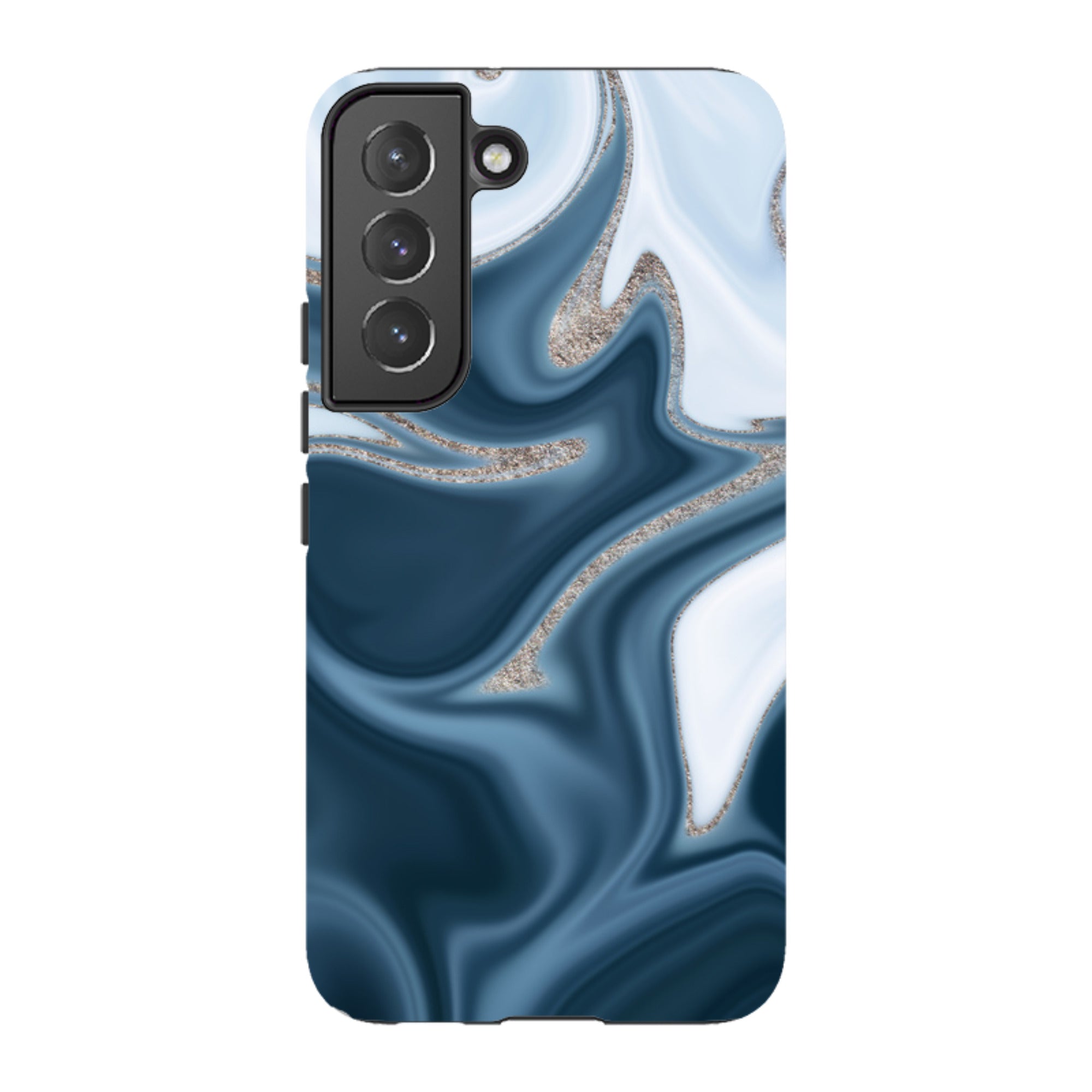 Samsung Tough Case - Blue Ice (case does not glitter)