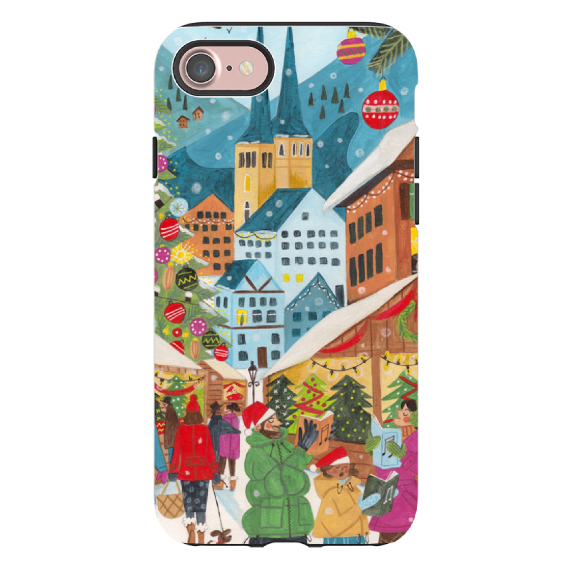 iPhone Tough Case - Christmas Market By Caroline Bonne Muller