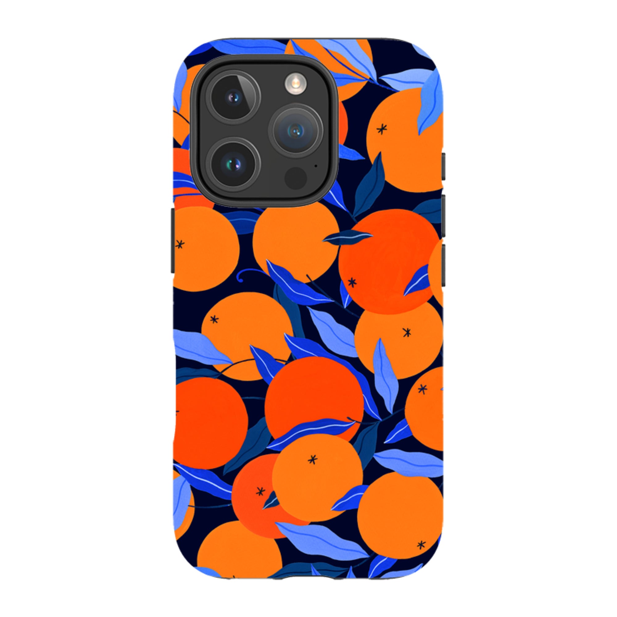 iPhone MagSafe Tough Case -  Arancello Navy Pattern By Madalina Andronic
