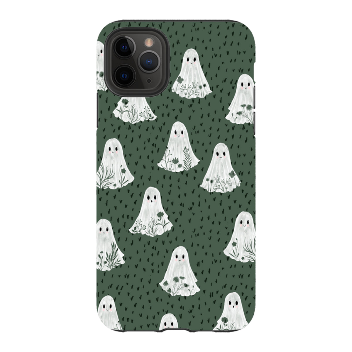 iPhone Tough Case - Floral Ghosts - Pine By Katherine Quinn