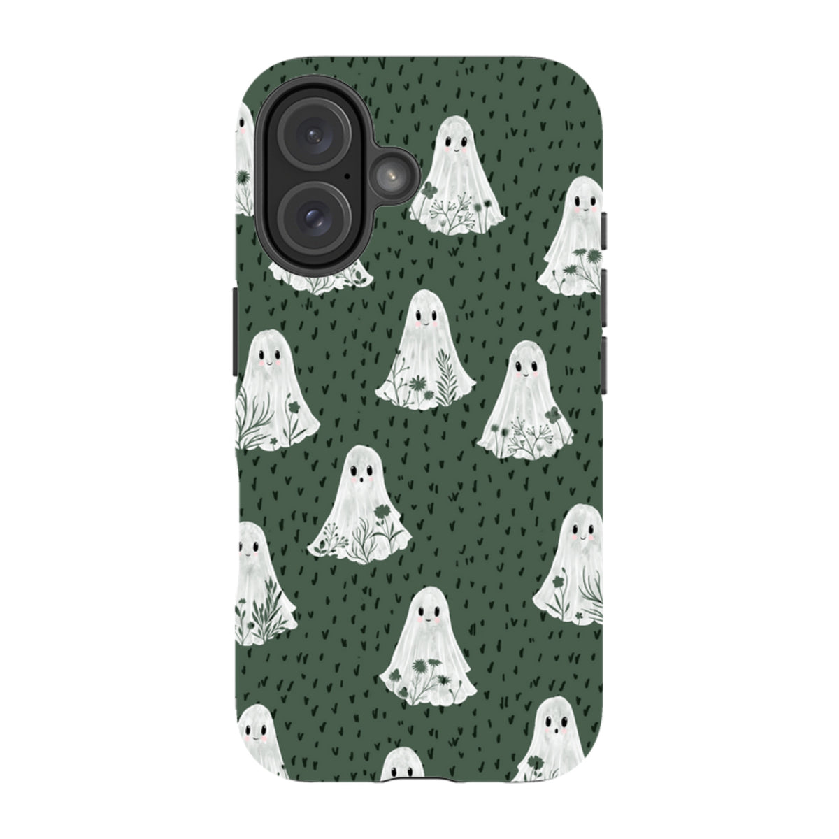 iPhone Tough Case - Floral Ghosts - Pine By Katherine Quinn