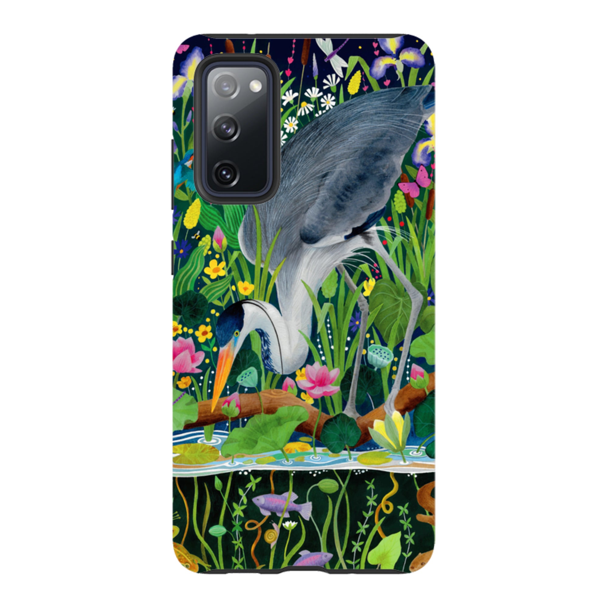 Samsung Tough Case - Heron Fishing By Bex Parkin