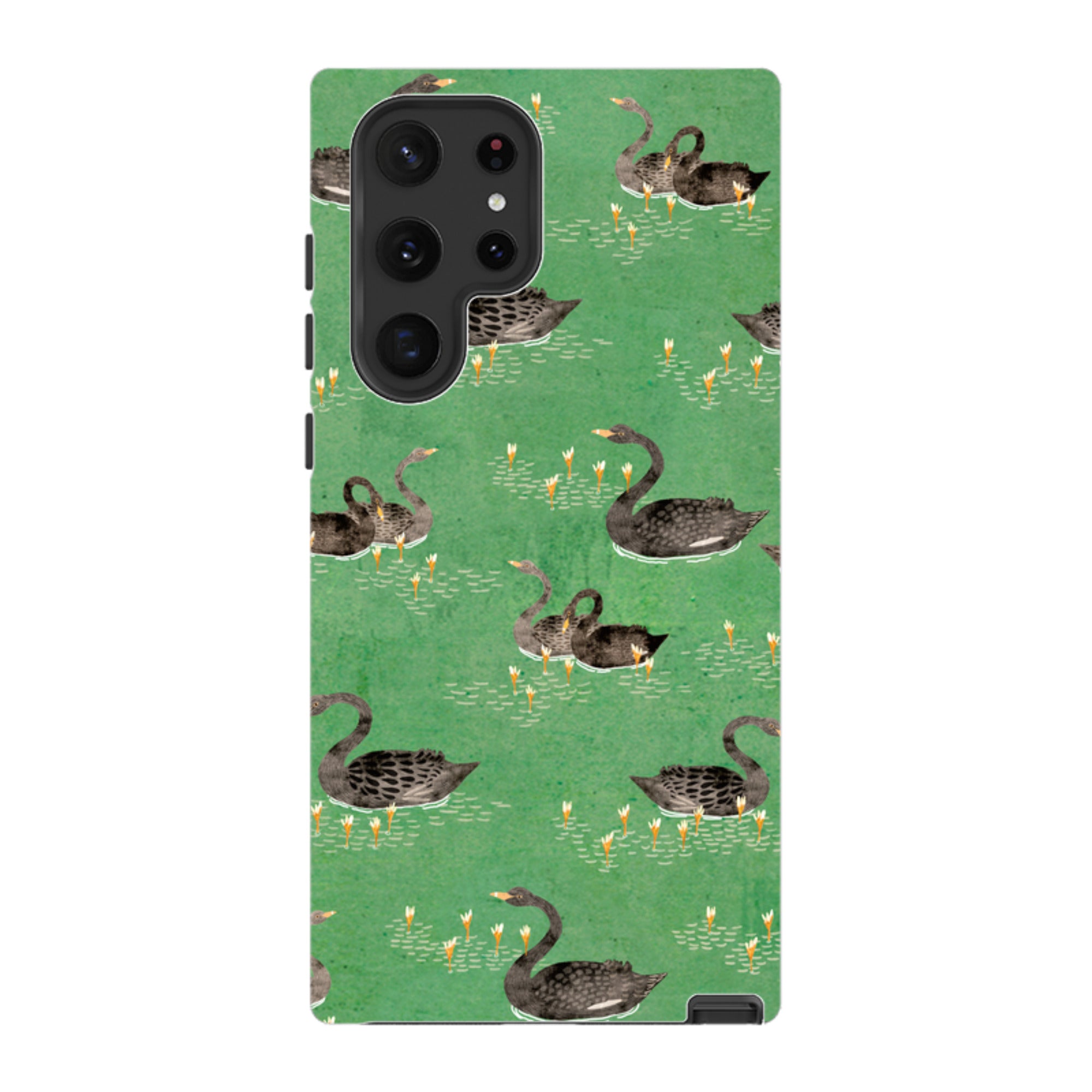 Samsung Tough Case - Swans Green By Katherine Quinn