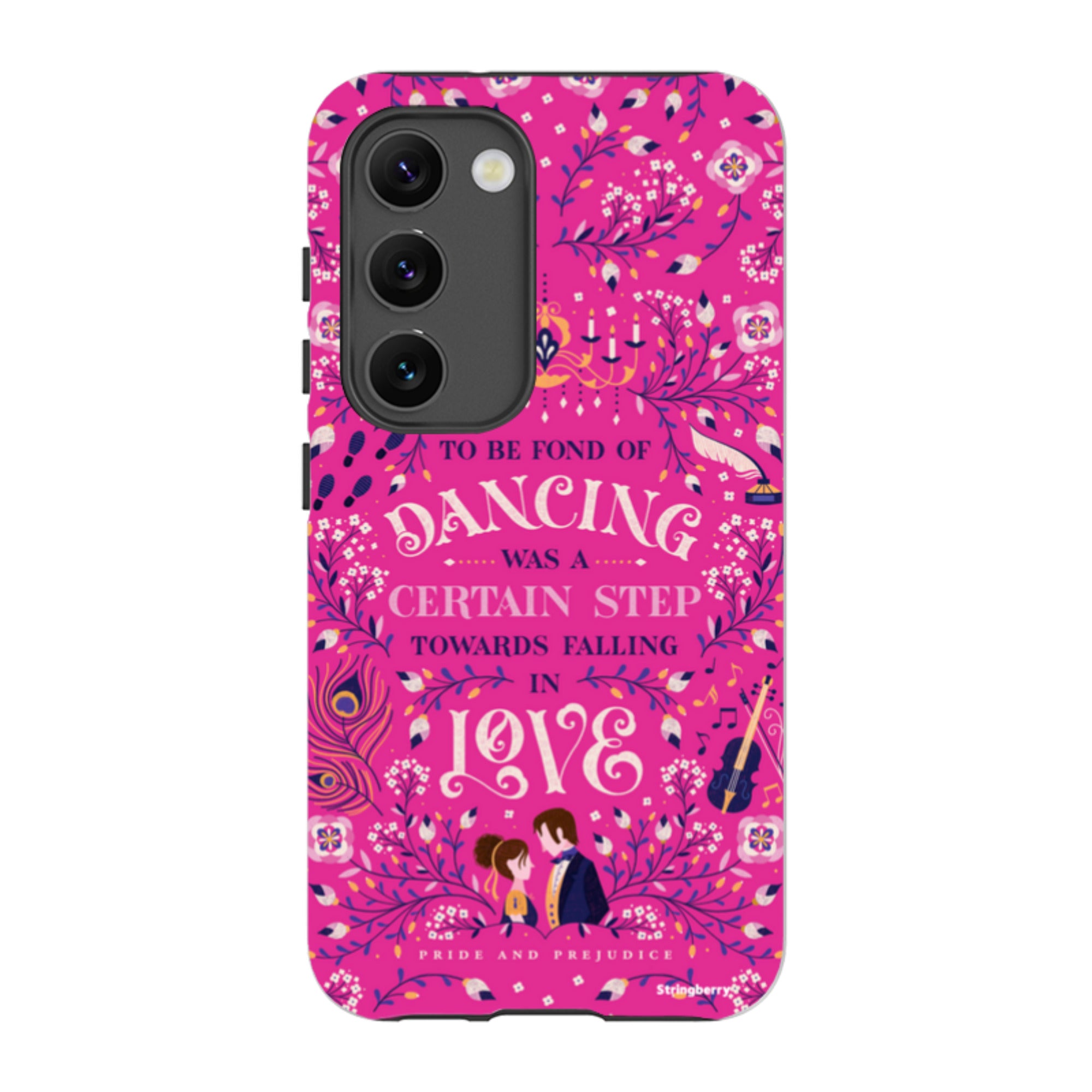 Samsung Tough Case - Pride And Prejudice Pink By Jenny Zemanek
