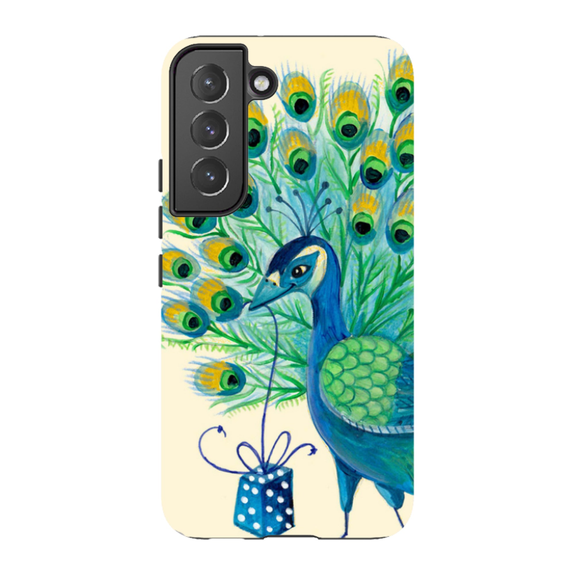 Samsung Tough Case - Peacock Present By Caroline Bonne Muller