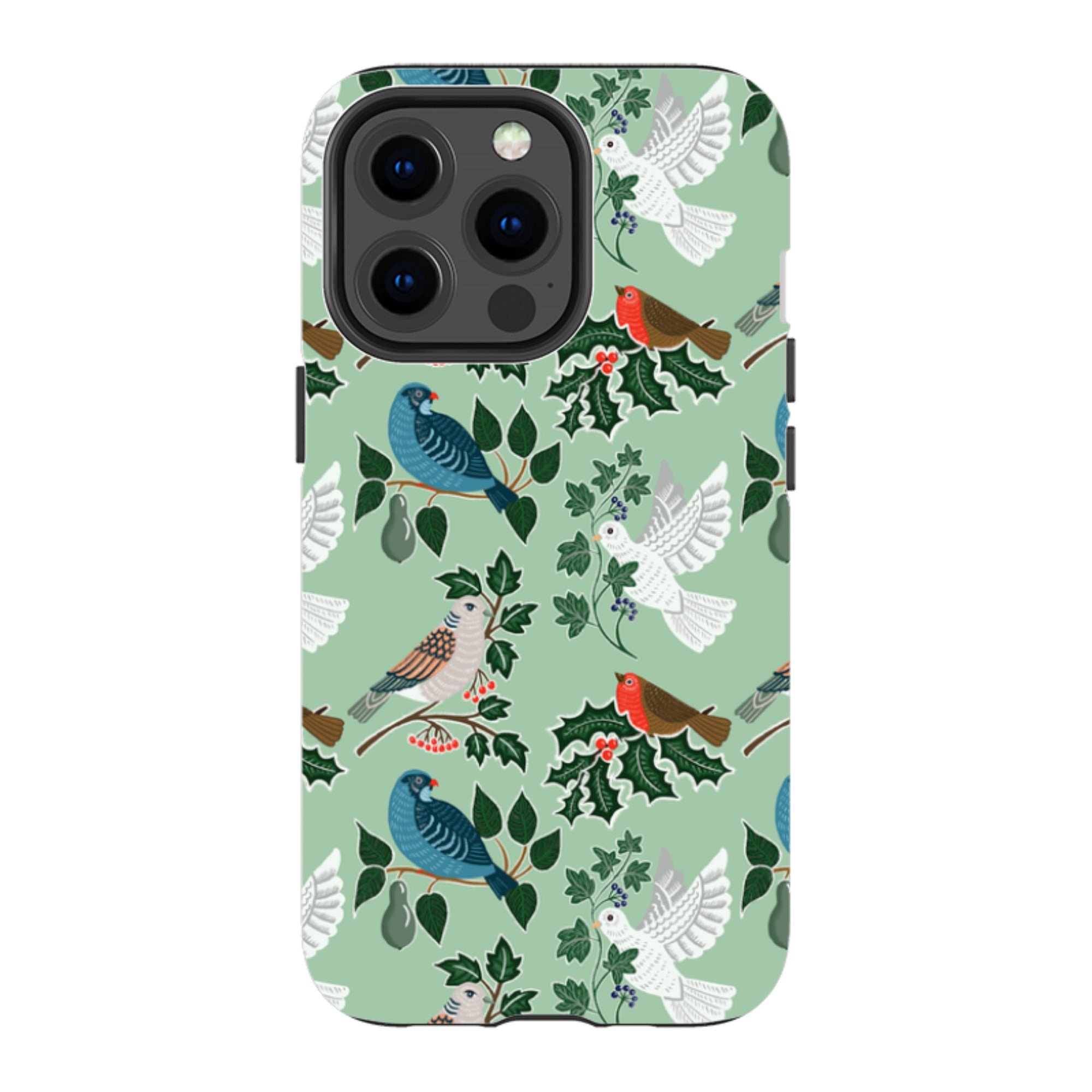 iPhone Tough Case - Winter Birds-1 By kate Heiss