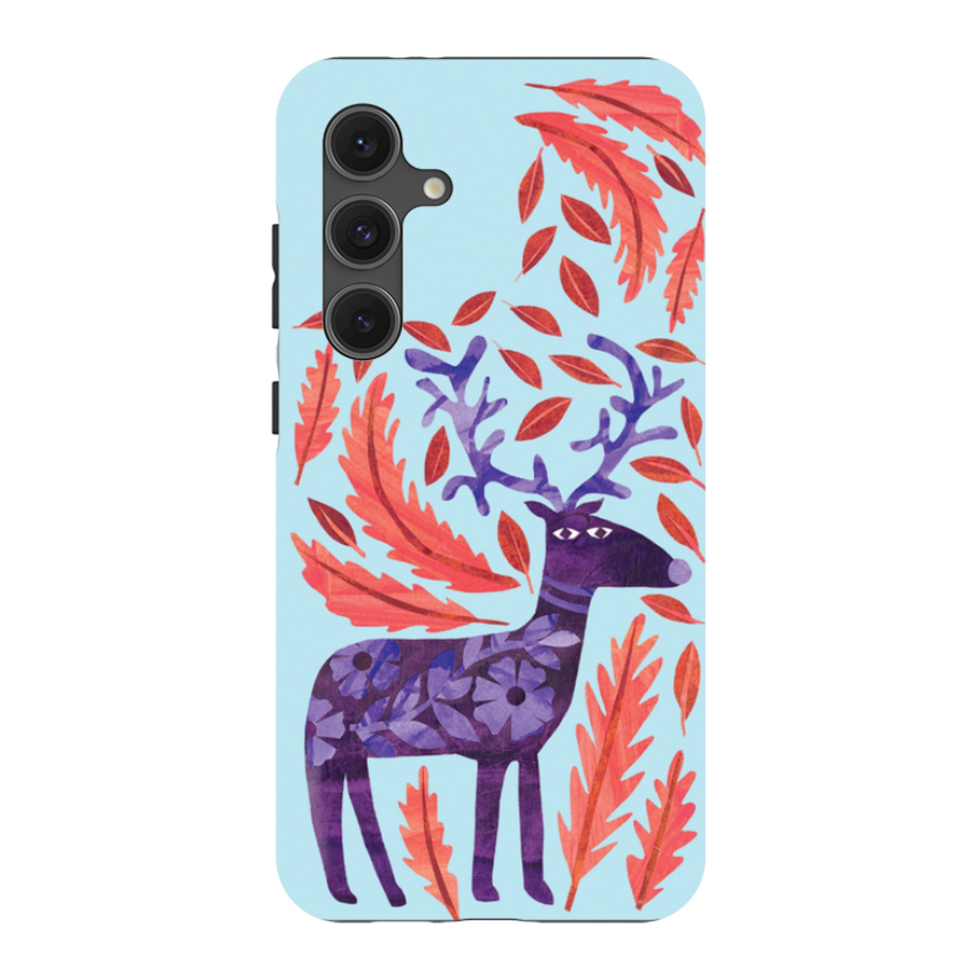 Samsung Tough Case - Purple Reindeer By Tracey English