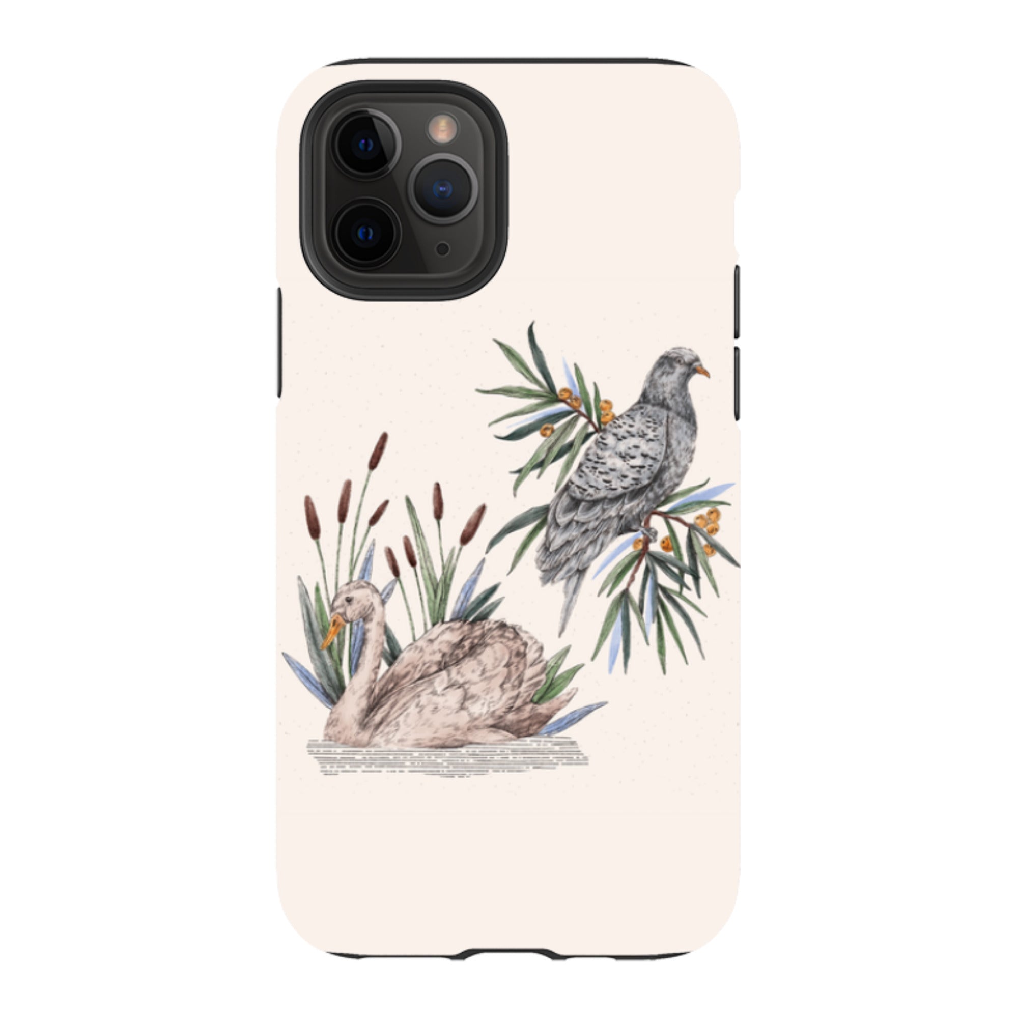 iPhone Tough Case - Swan Pigeon By Jade Mosinski