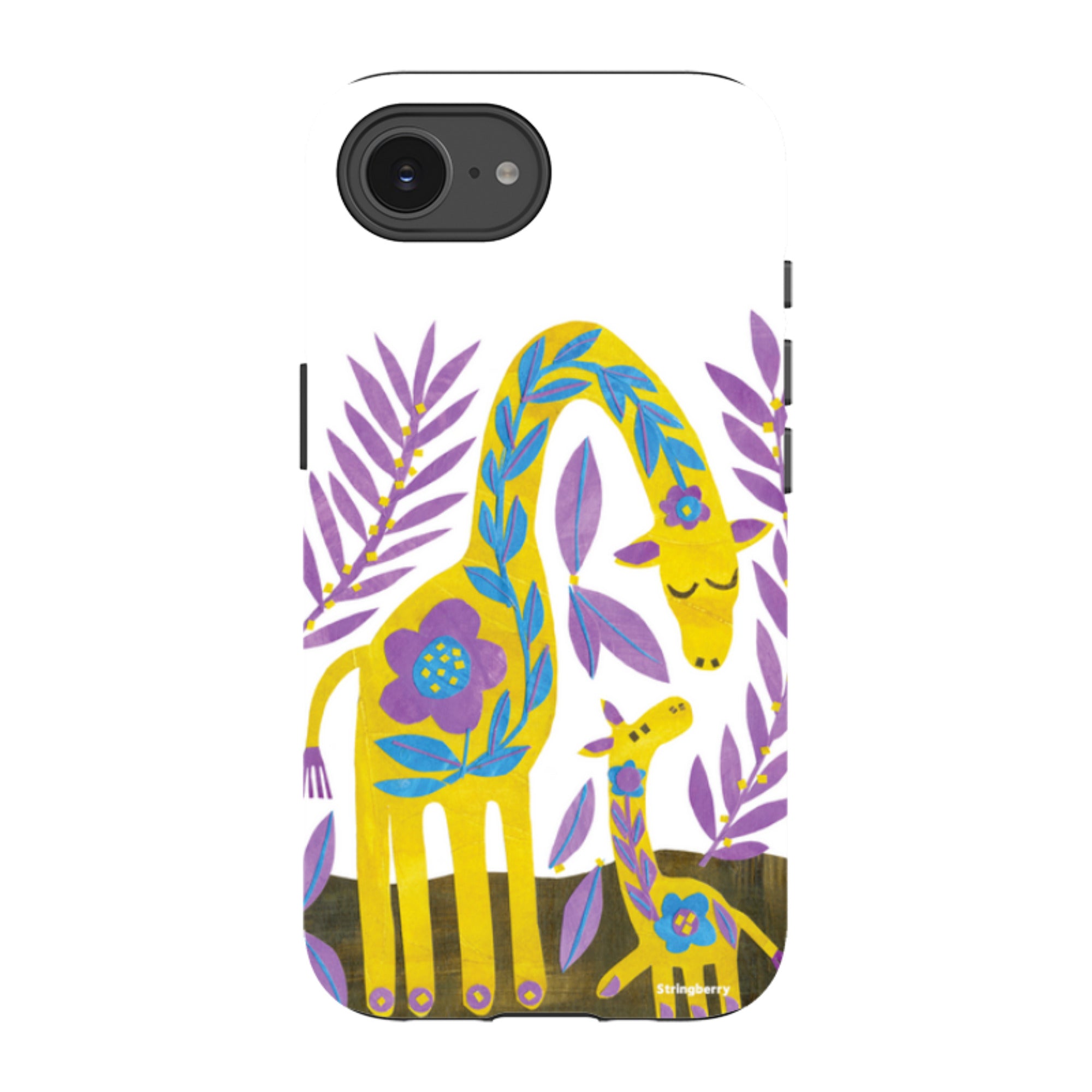 iPhone Tough Case - Folk Giraffes By Tracey English