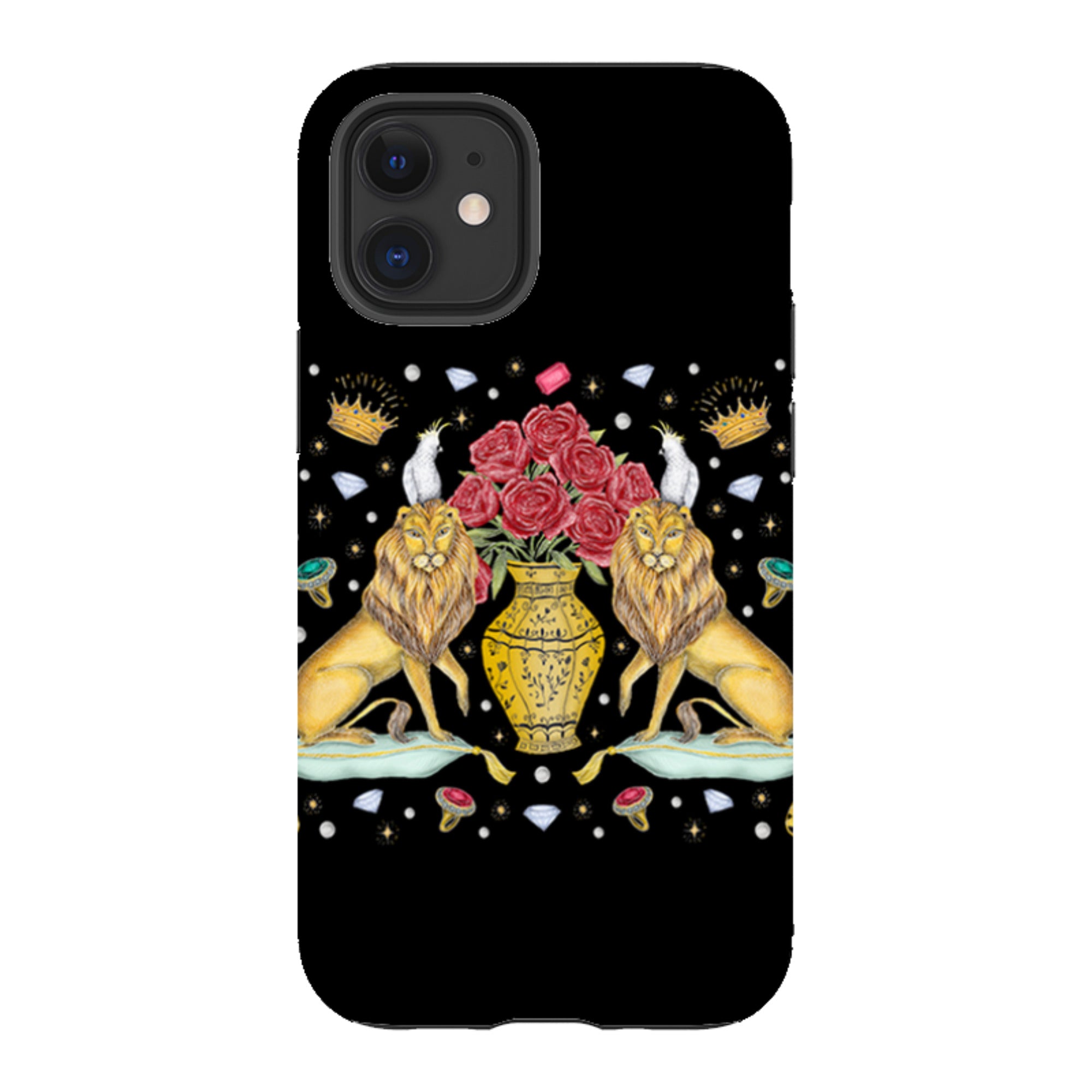 iPhone Tough Case - Lion And Vase By Catherine Rowe