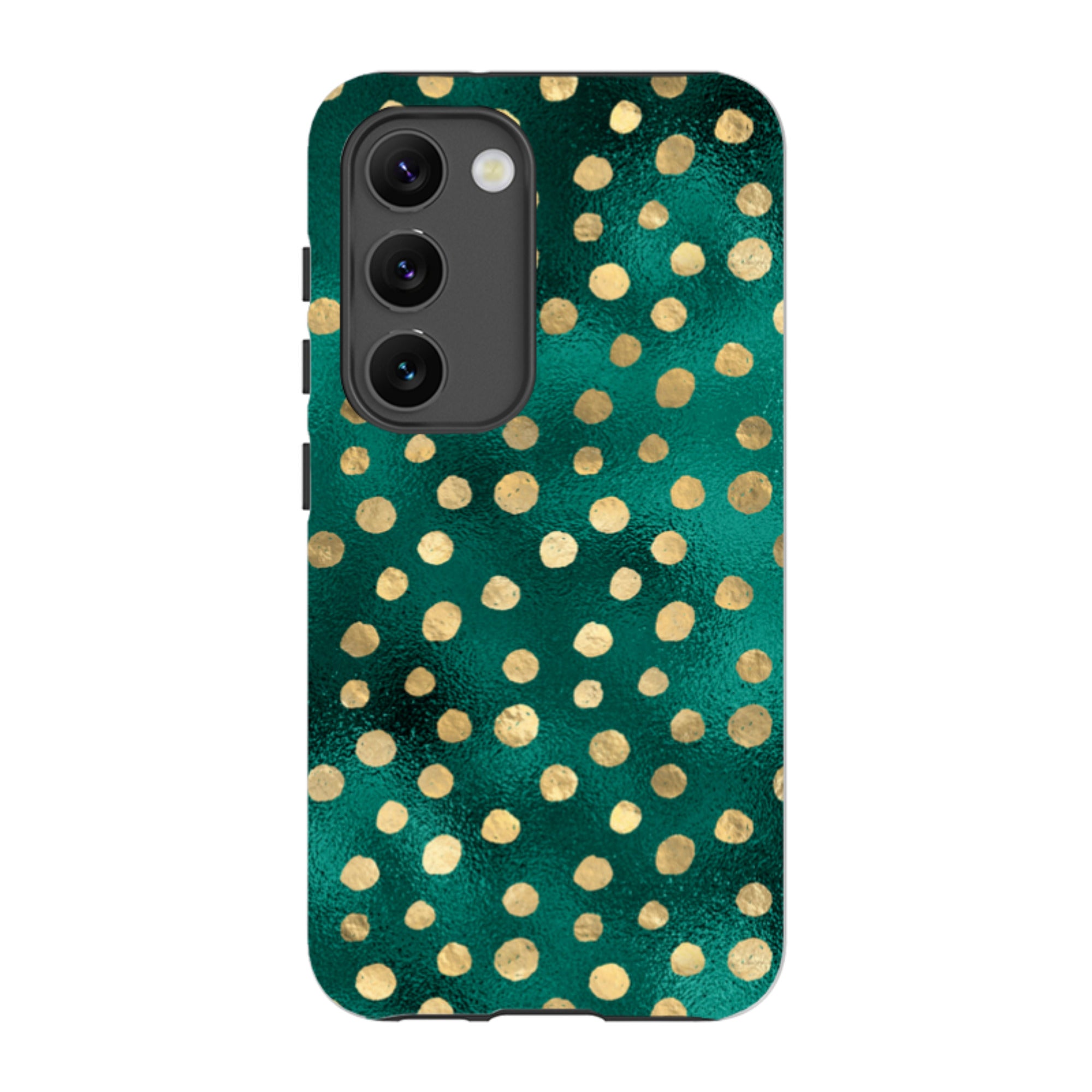 Samsung Tough Case - Forest and Gold Dots