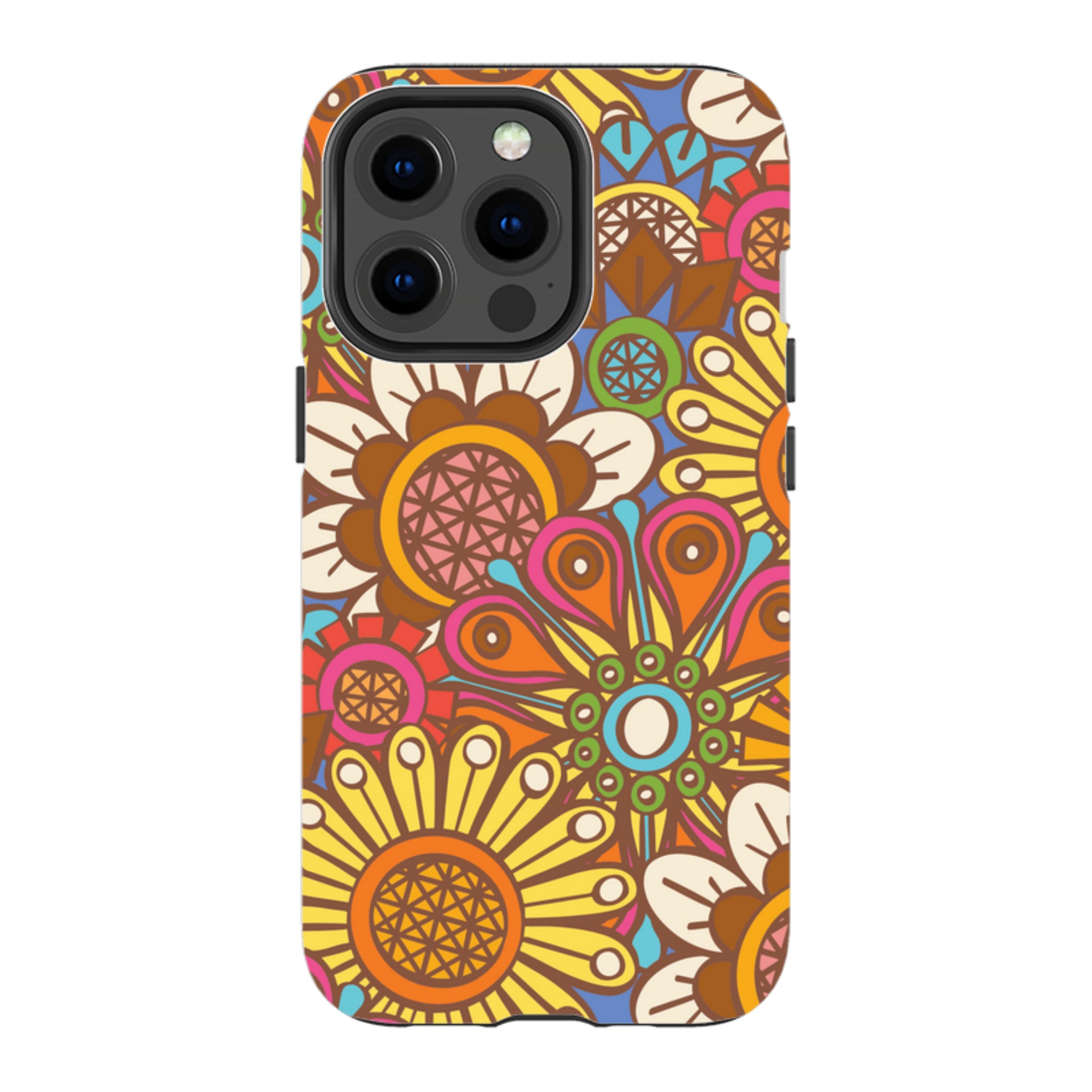 iPhone MagSafe Tough Case - Retro Posy Brights By Amelia Bowman