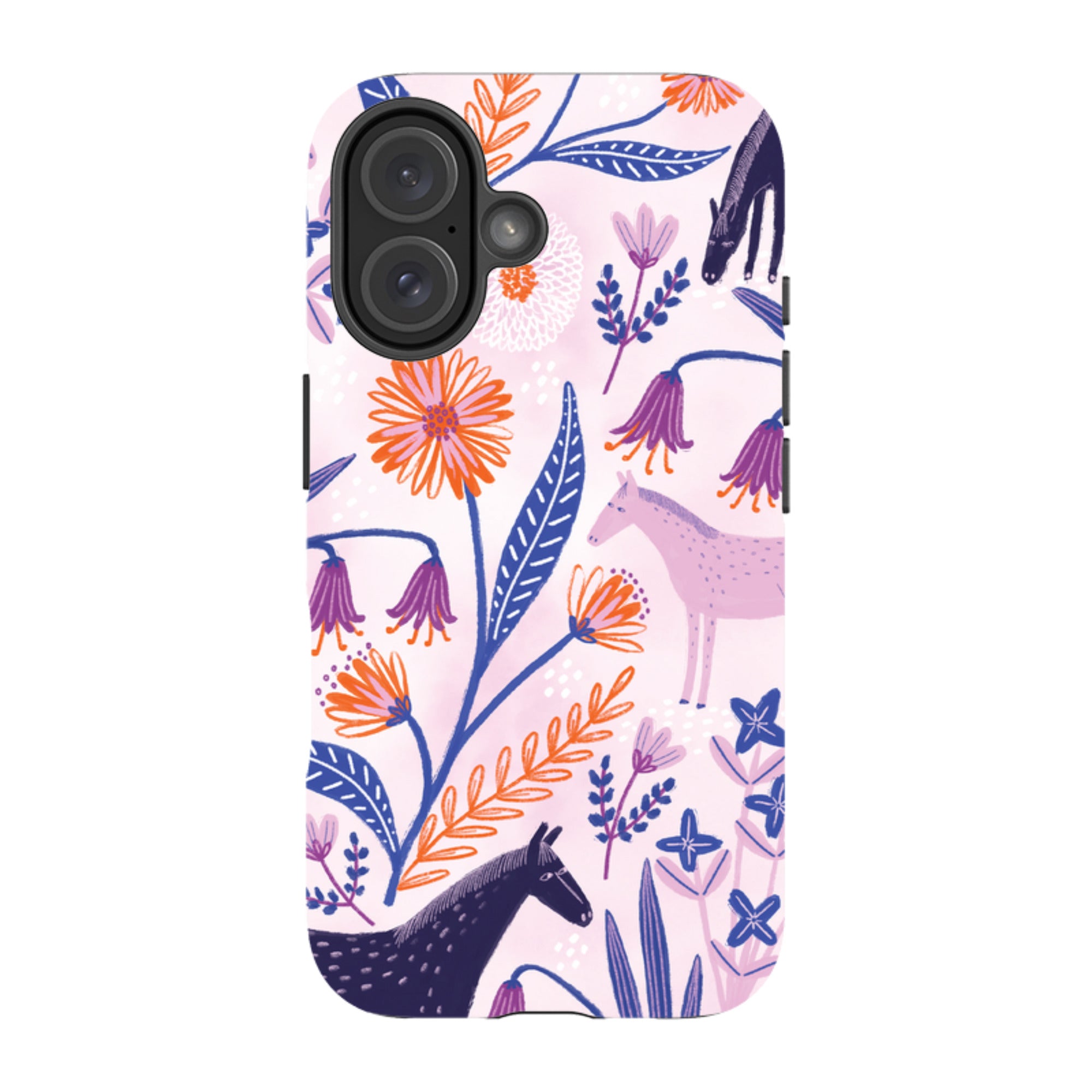 iPhone Tough Case - Wild Ponies By Lee Foster Wilson