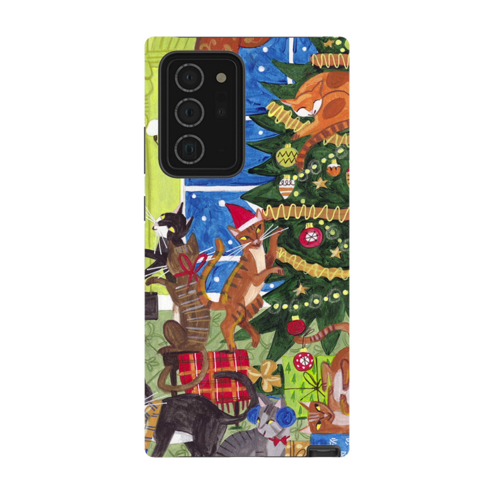 Samsung Tough Case - Christmas cats By Caroline Bonne Muller