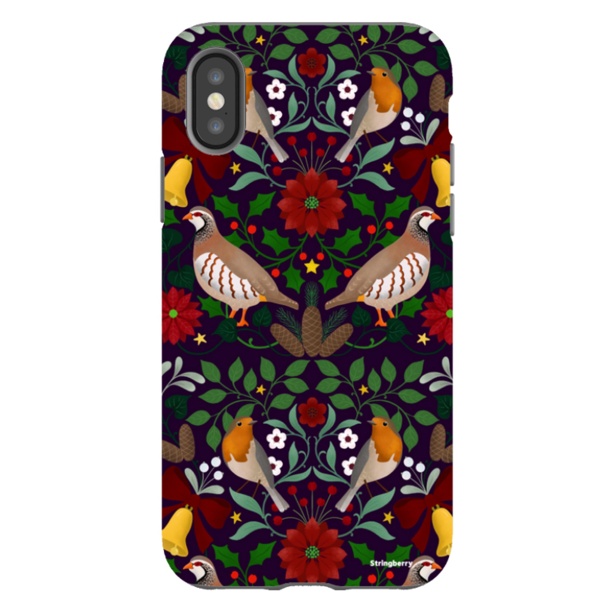 iPhone Tough Case - Xmas Pattern III By Bex Parkin