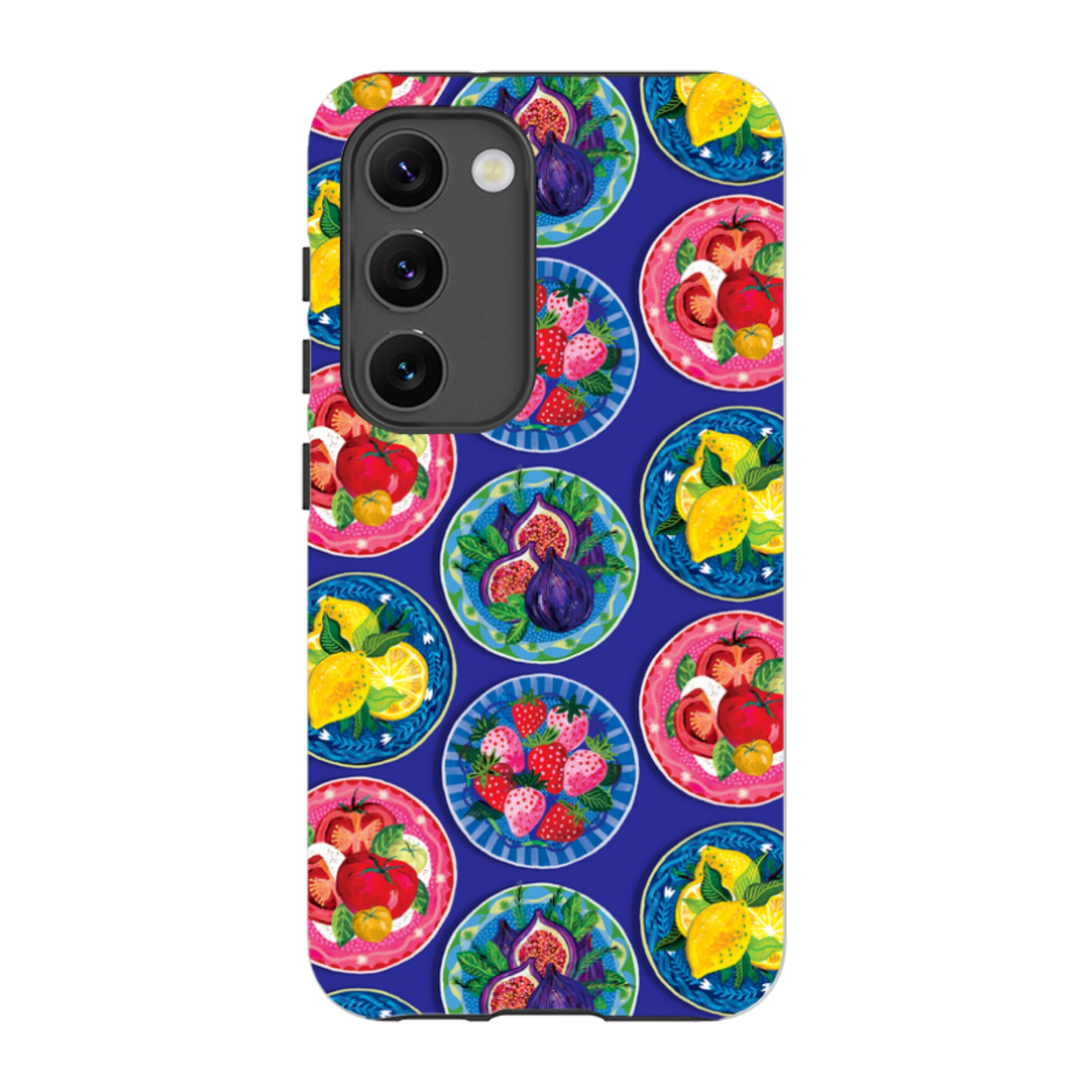 Samsung Tough  Case - Summer Plates Blue By Emma Frances Grant