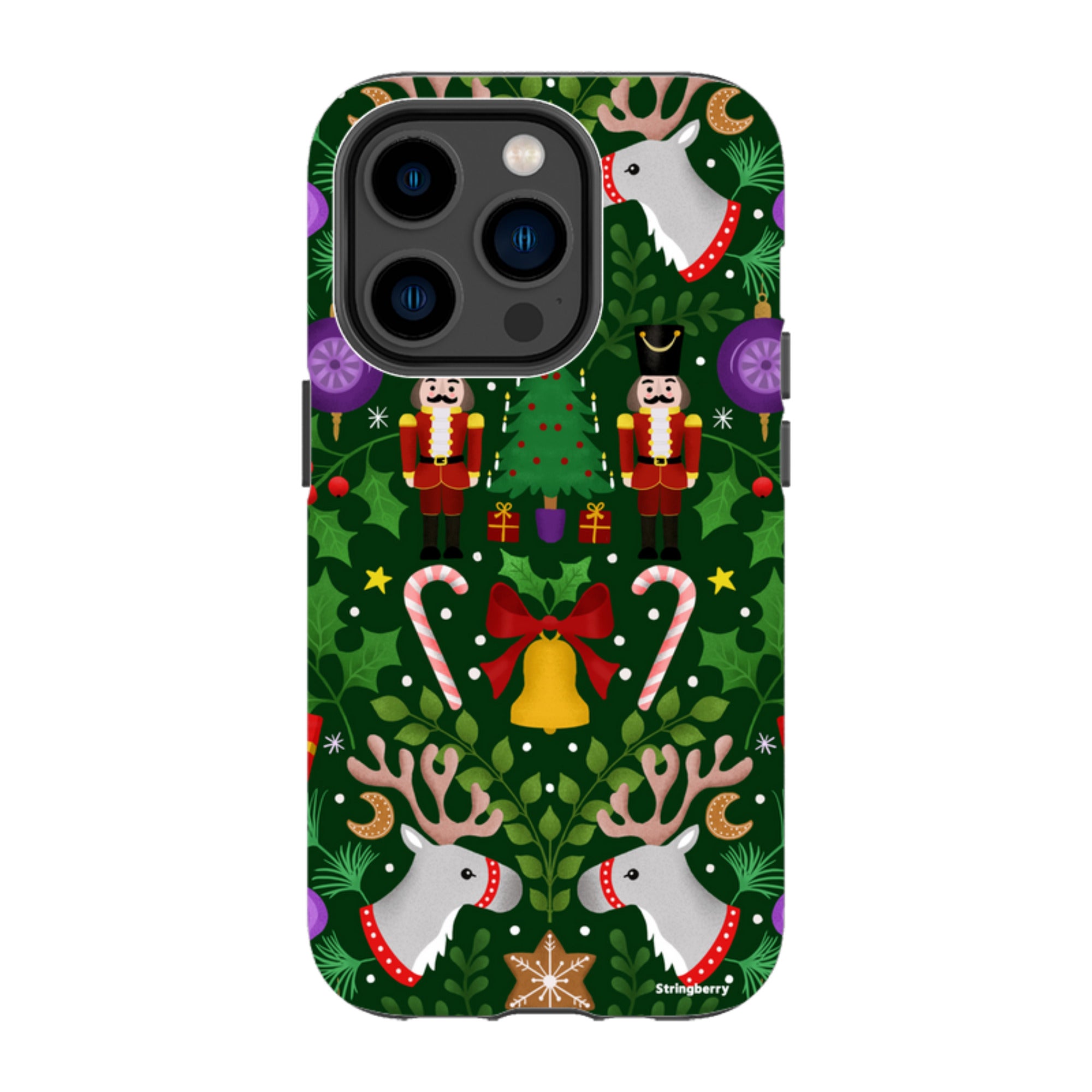 iPhone Tough Case - Xmas Pattern I By Bex Parkin