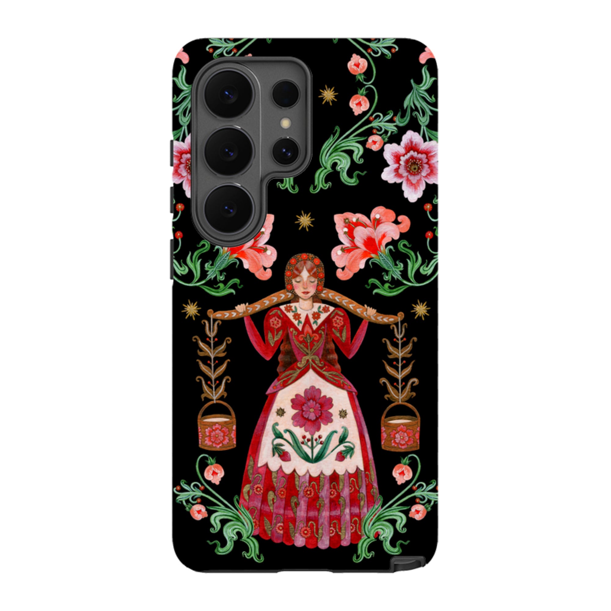 Samsung Tough  Case - Eight Maids A Milking By Maria Matos