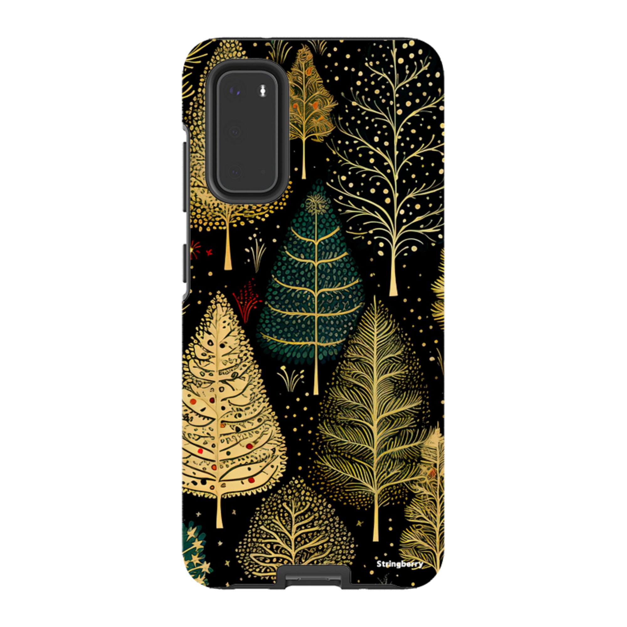 Samsung Tough Case -Golden Xmas Trees