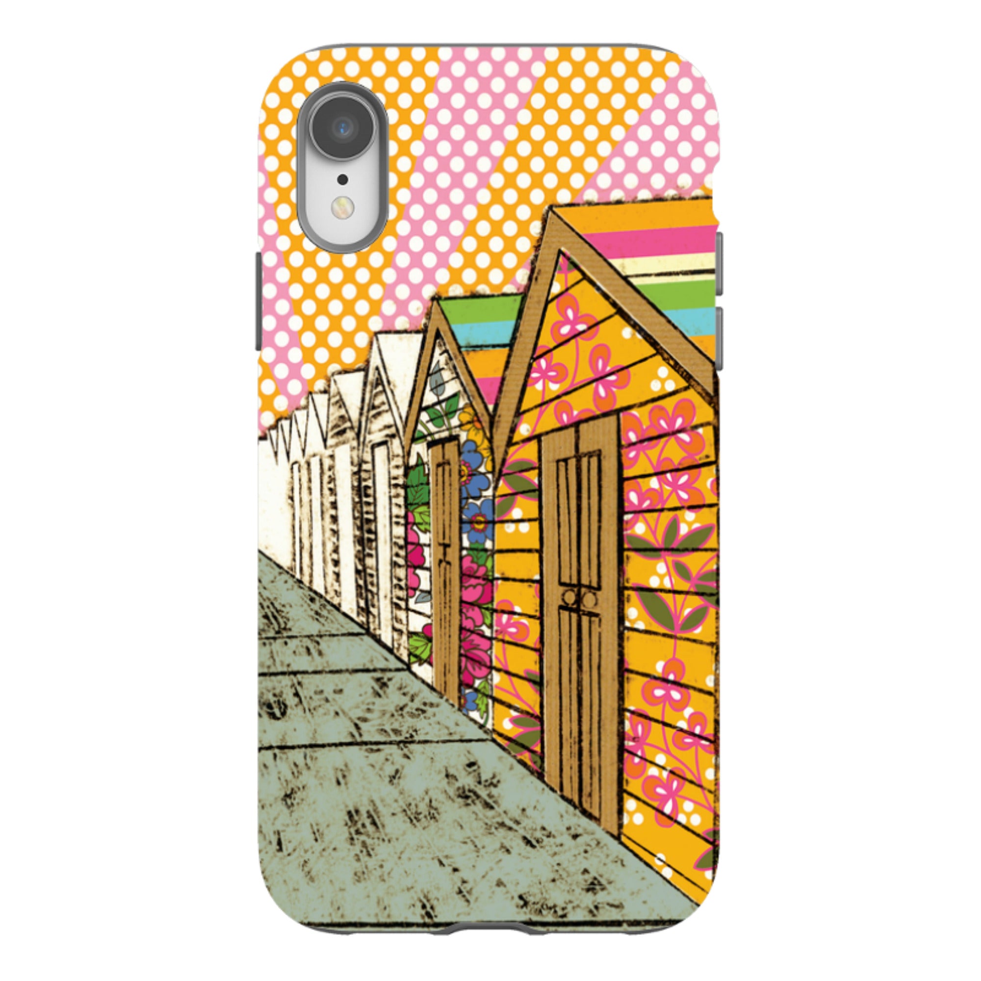 iPhone Tough Case - Beach Huts By Amelia Bowman