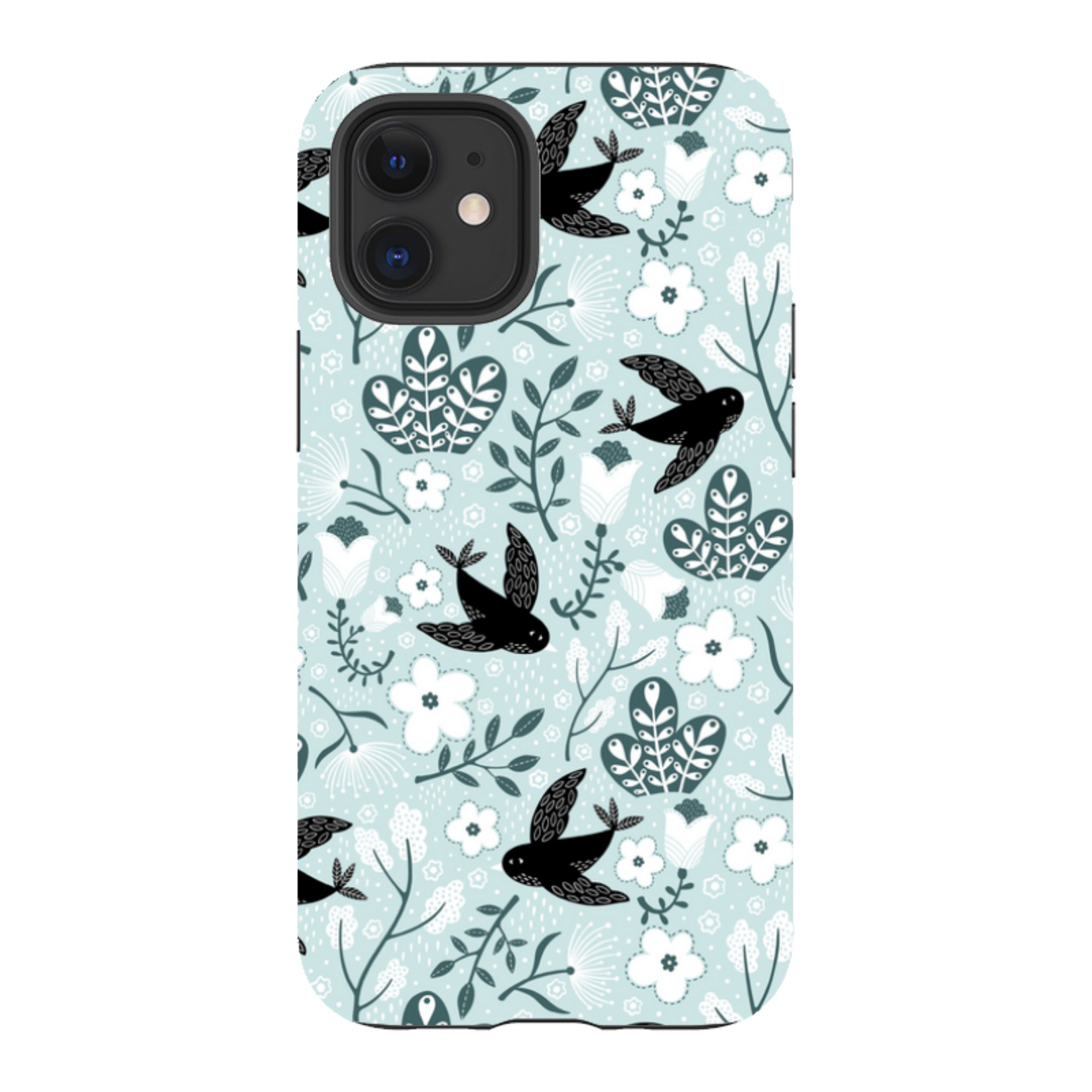 iPhone Tough Case - Black Birds By Suzy Taylor