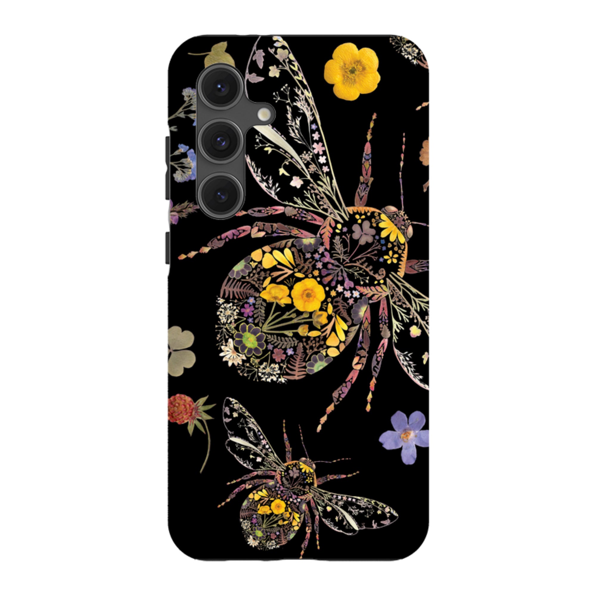 Samsung Tough  Case - Floral Bumble Bees By Helen Ahpornsiri
