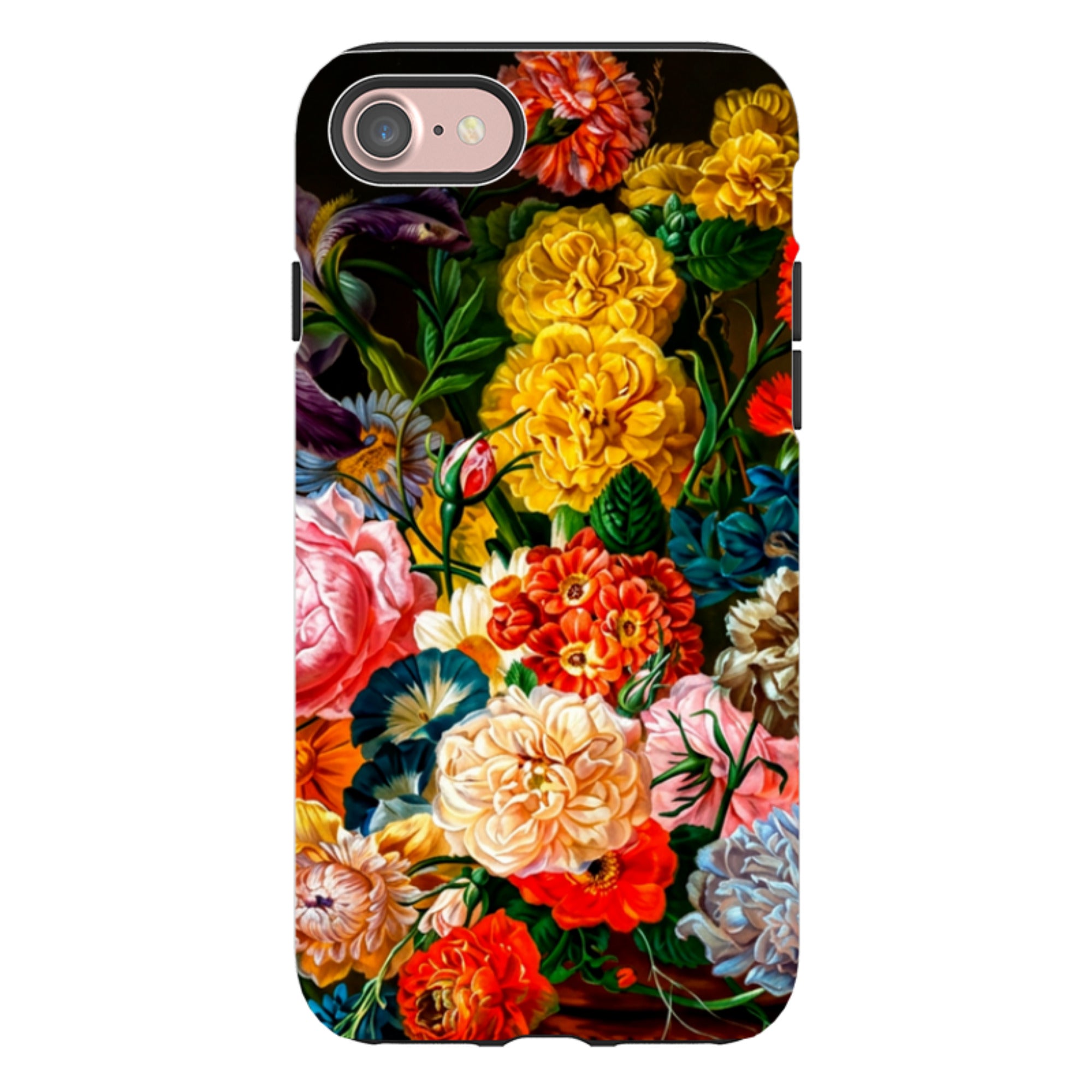 iPhone Tough Case - Vintage Peony & Iris