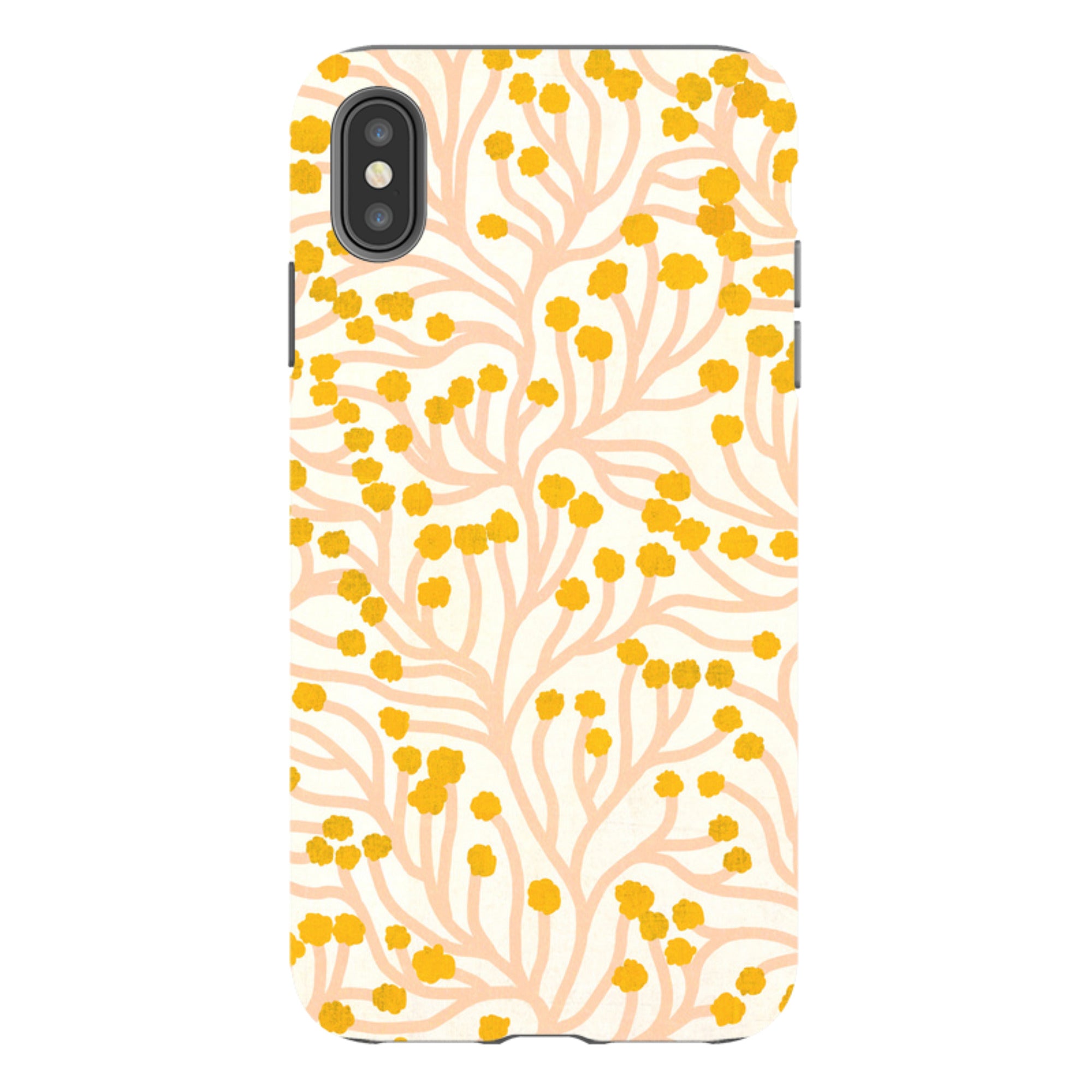 iPhone Tough Case - Vine Pink And Ochre By Katherine Quinn