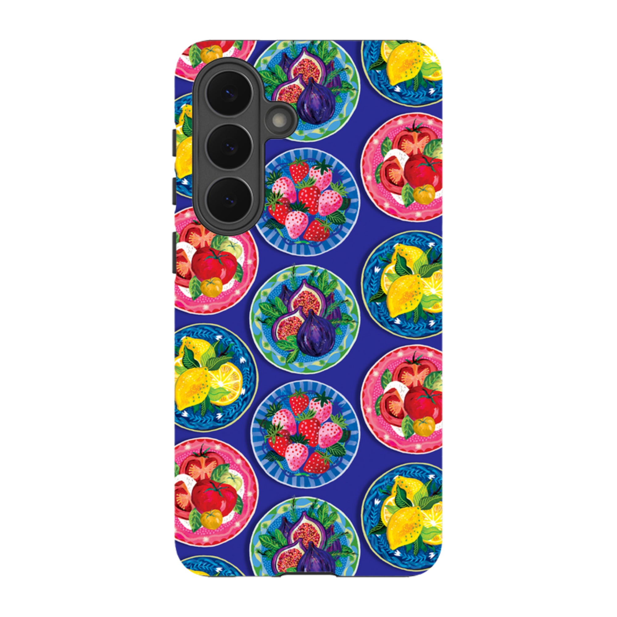 Samsung Tough  Case - Summer Plates Blue By Emma Frances Grant