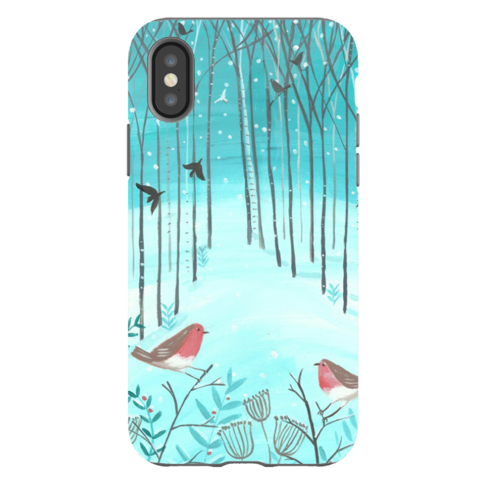 iPhone Tough Case - Winter Forest By Mary Stubberfield