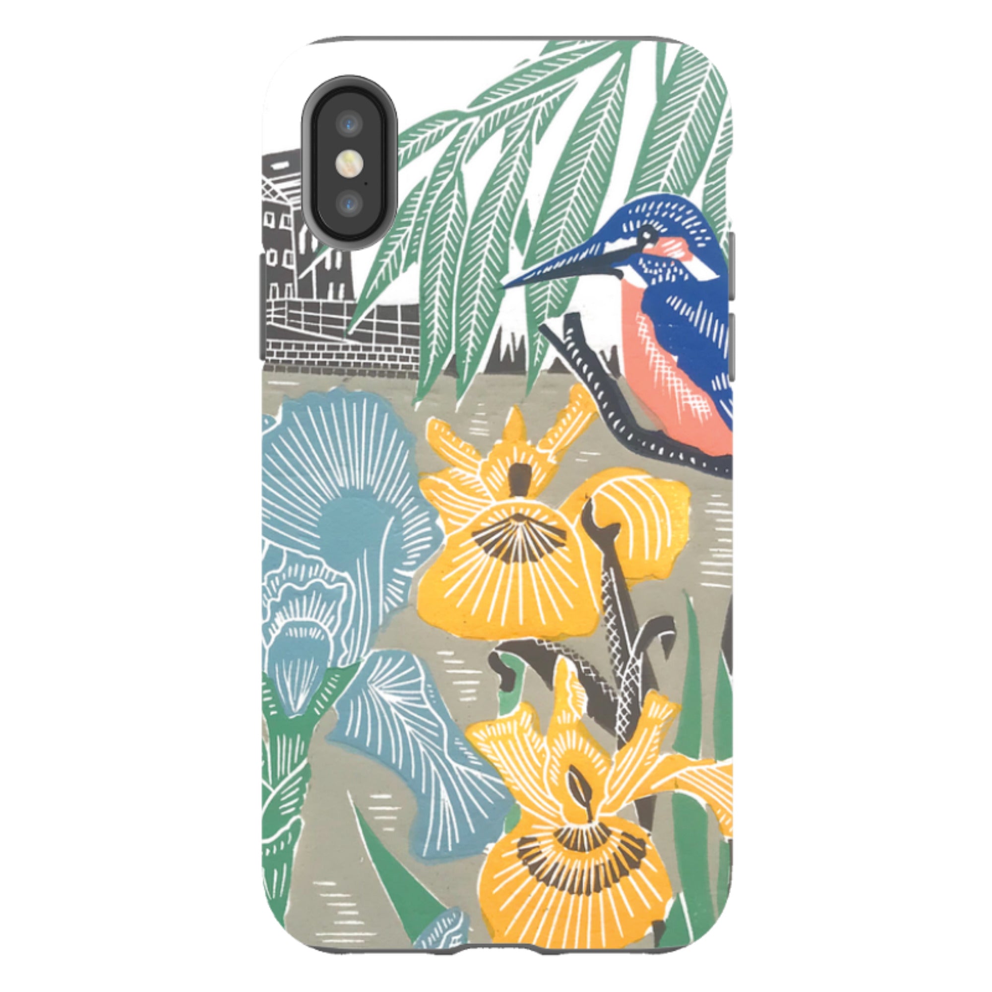 iPhone Tough Case - Kingfisher At The Mill By Kate Heiss