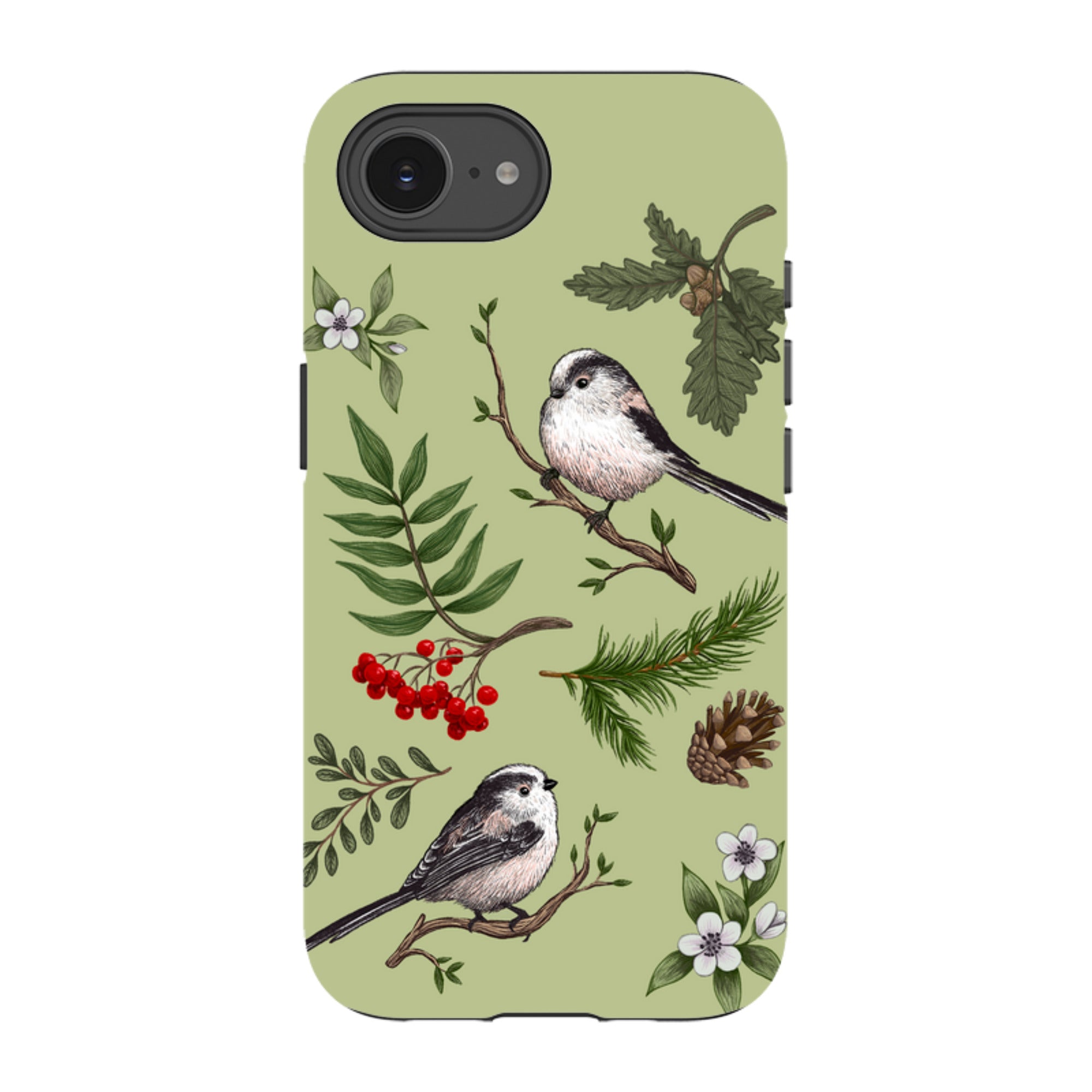 iPhone Tough Case - Longtail Tits By Anna Stead
