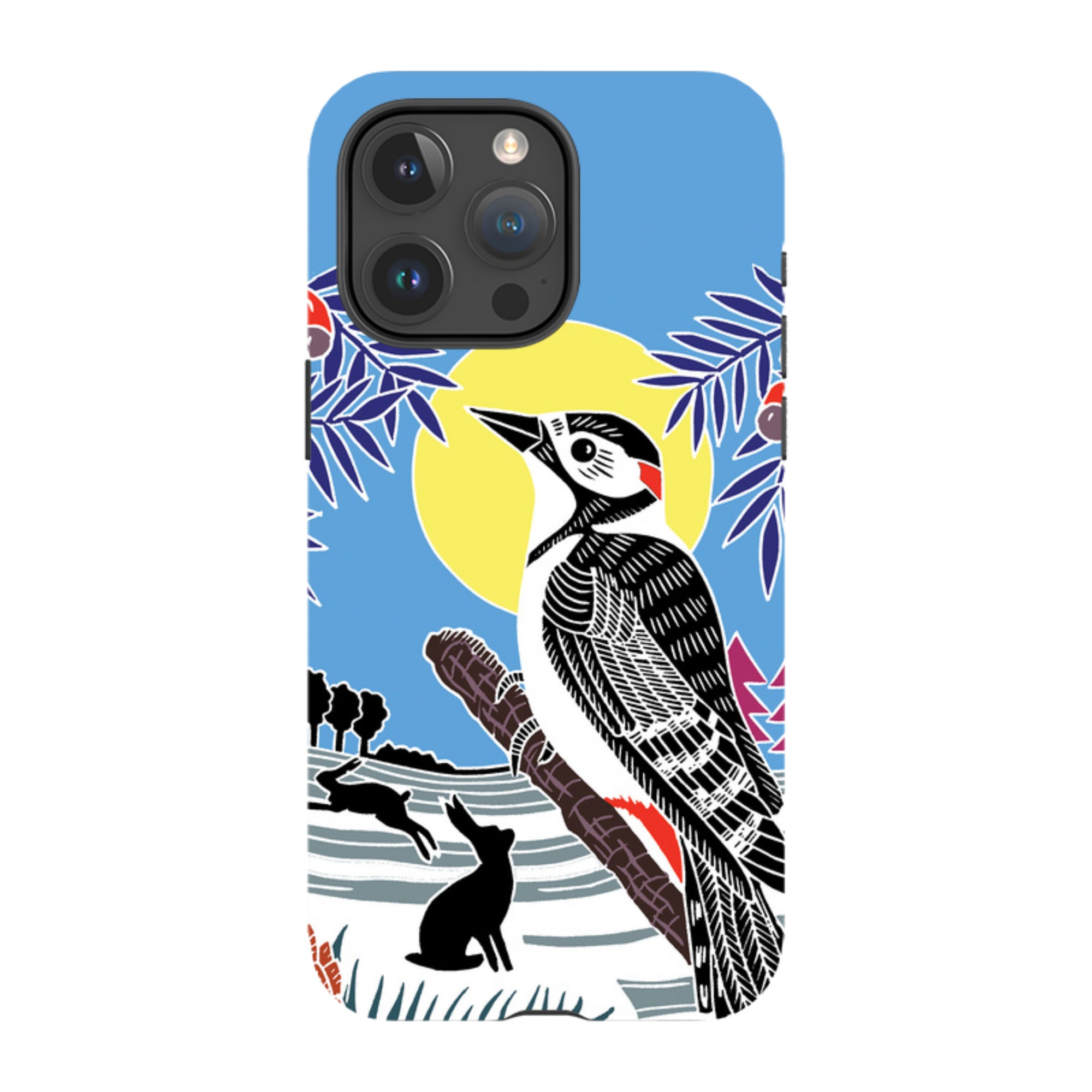 iPhone Tough Case - Woodpecker Yellow By Kate Heiss