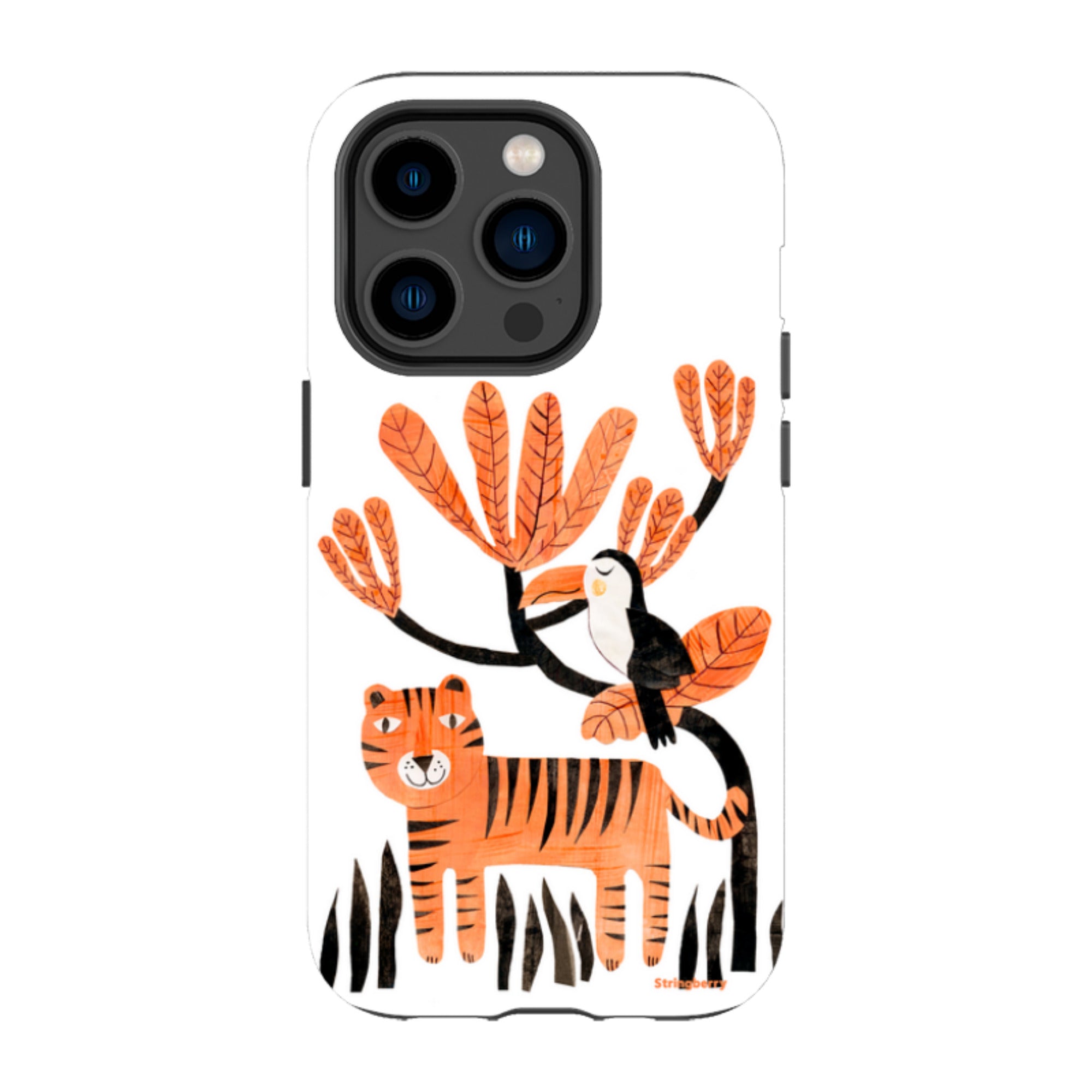 iPhone Tough Case - Tiger And Toucan By Tracey English