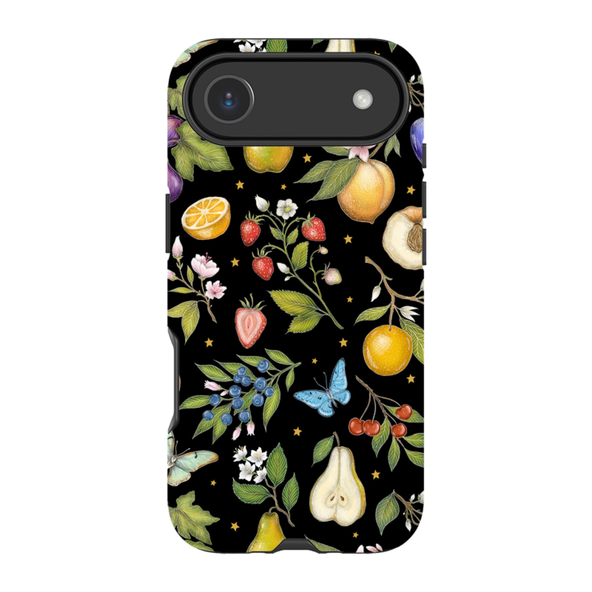 iPhone Tough Case - Black Fruits By Catherine Rowe