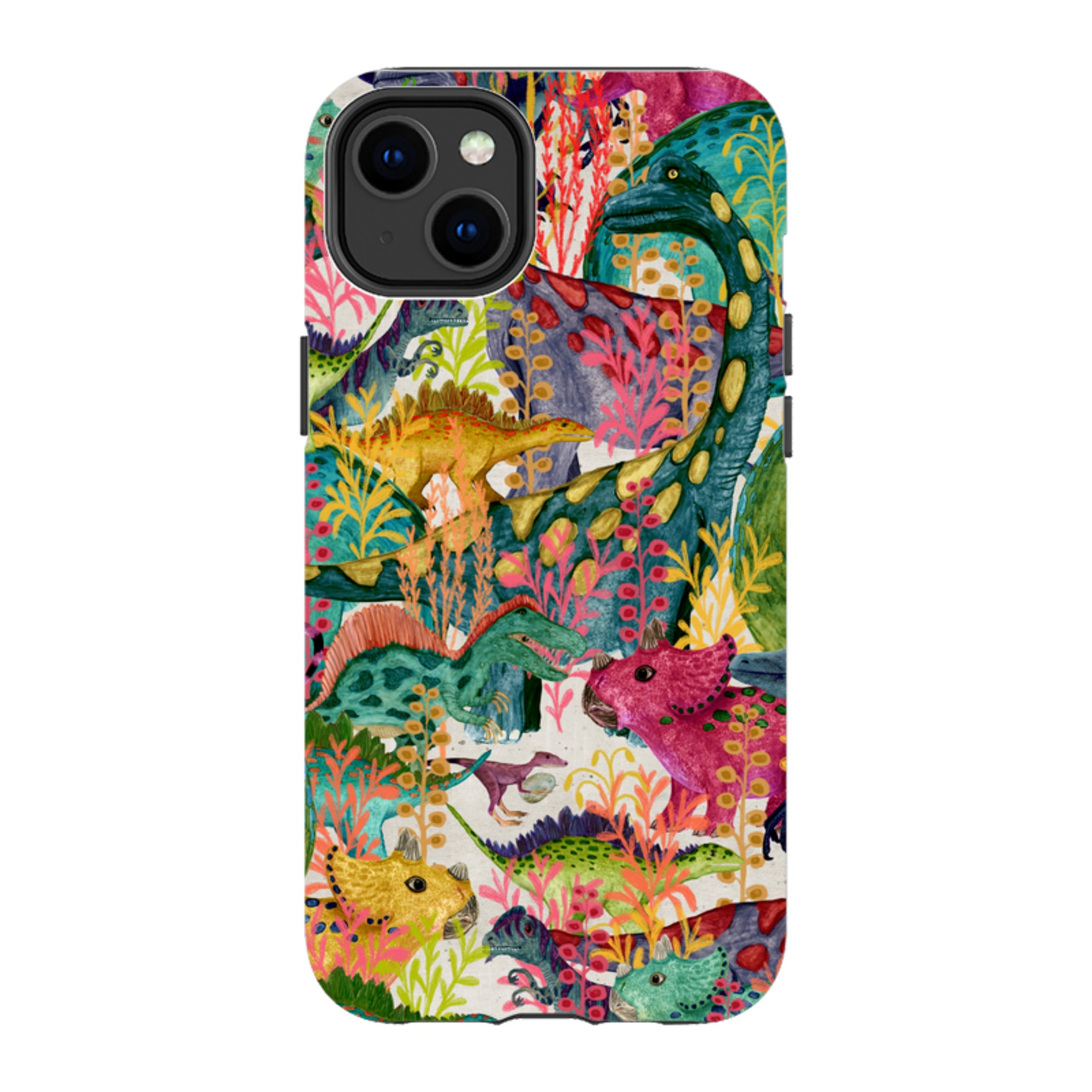 iPhone Tough Case - Dinosaur Jamboree By Katherine Quinn