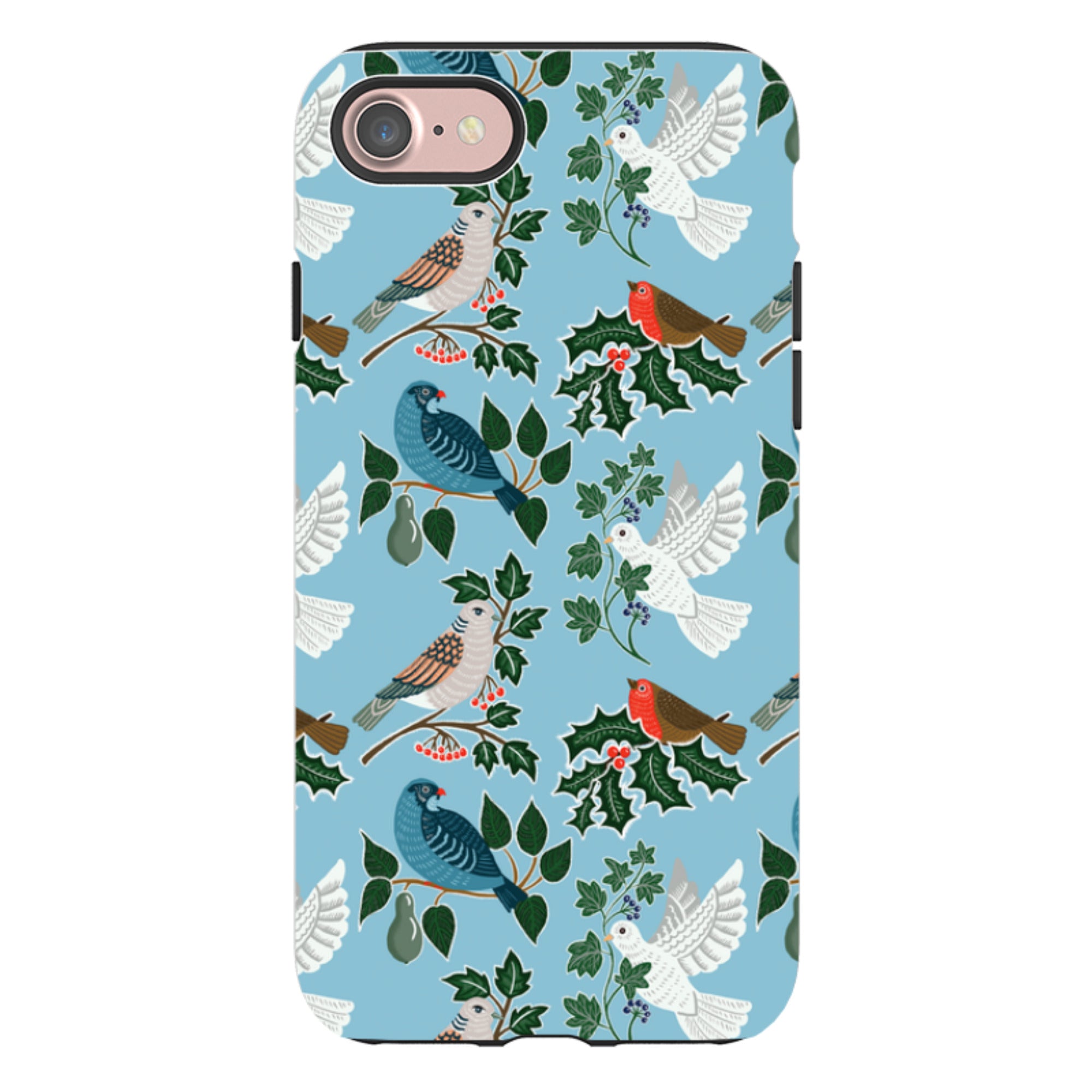 iPhone Tough Case - Winter Birds-2 By kate Heiss