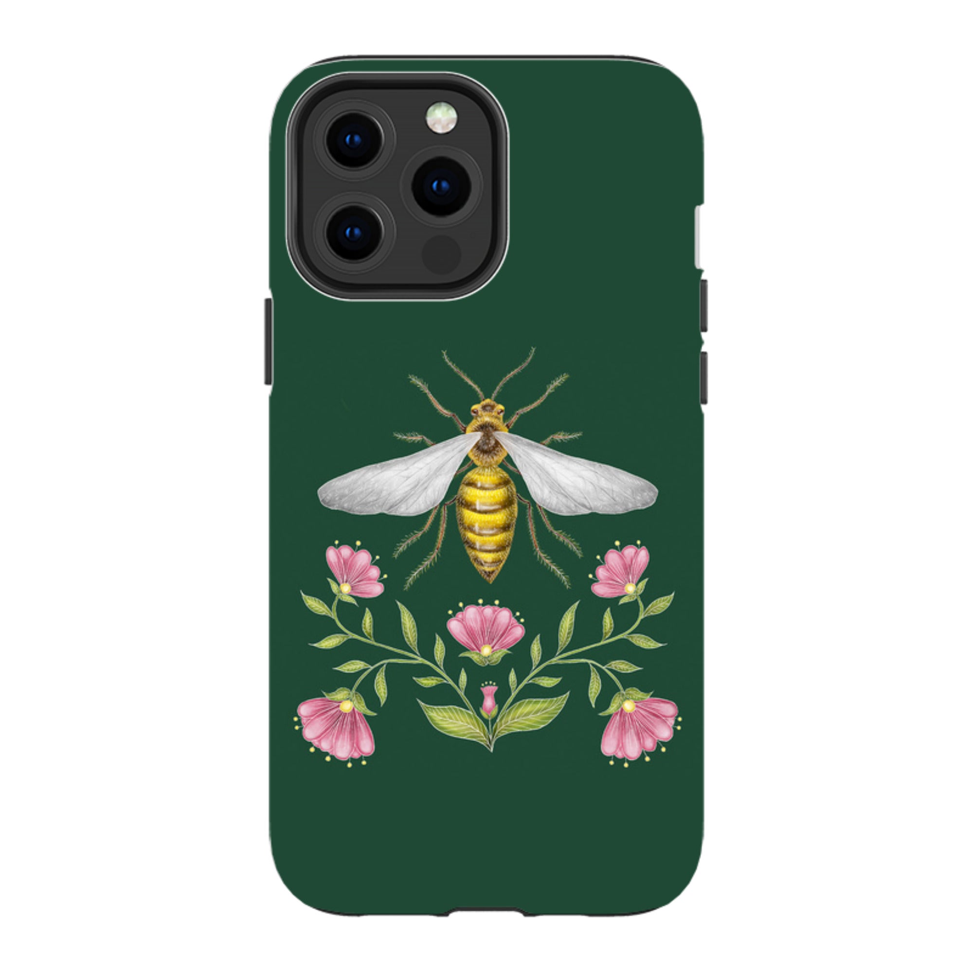 iPhone MagSafe Tough Case - Wings Of Freedom Emerald By Catherine Rowe